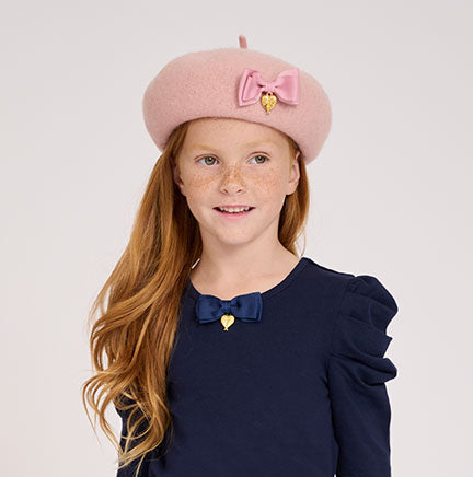 Angel's Face Girls PINK Beret Hat