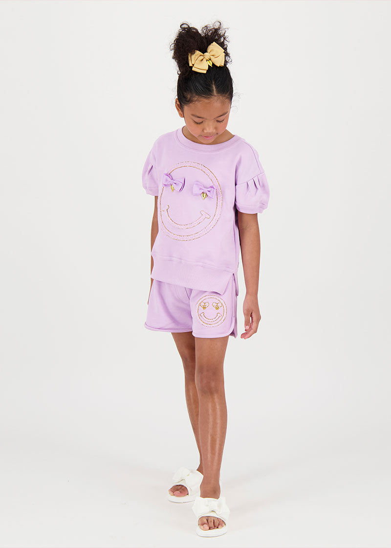 Adriana Smile Shorts Lilac