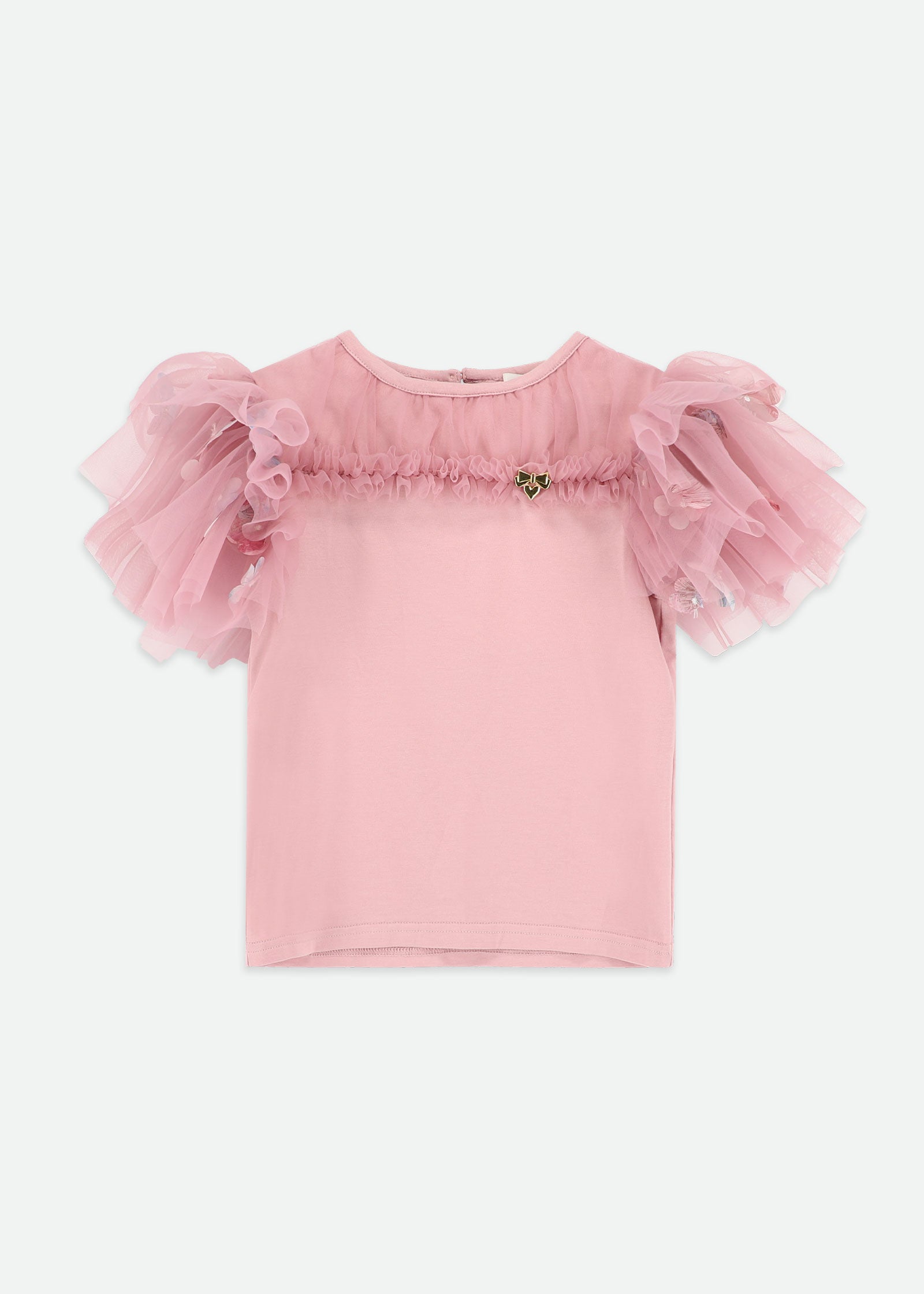 Ariana Petal Sleeve Top Lilac Rose