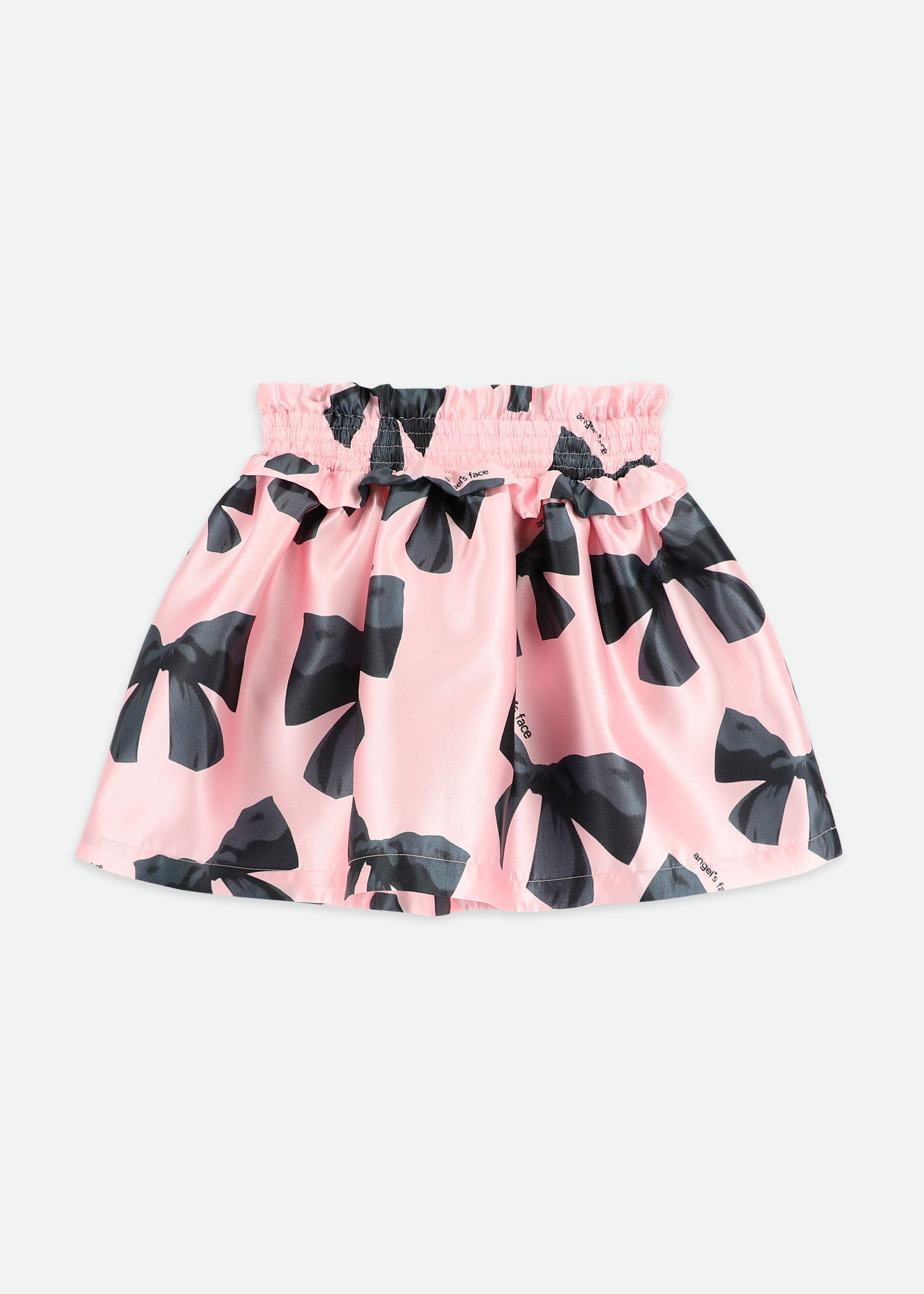 Blythe Bow Print Skirt Black
