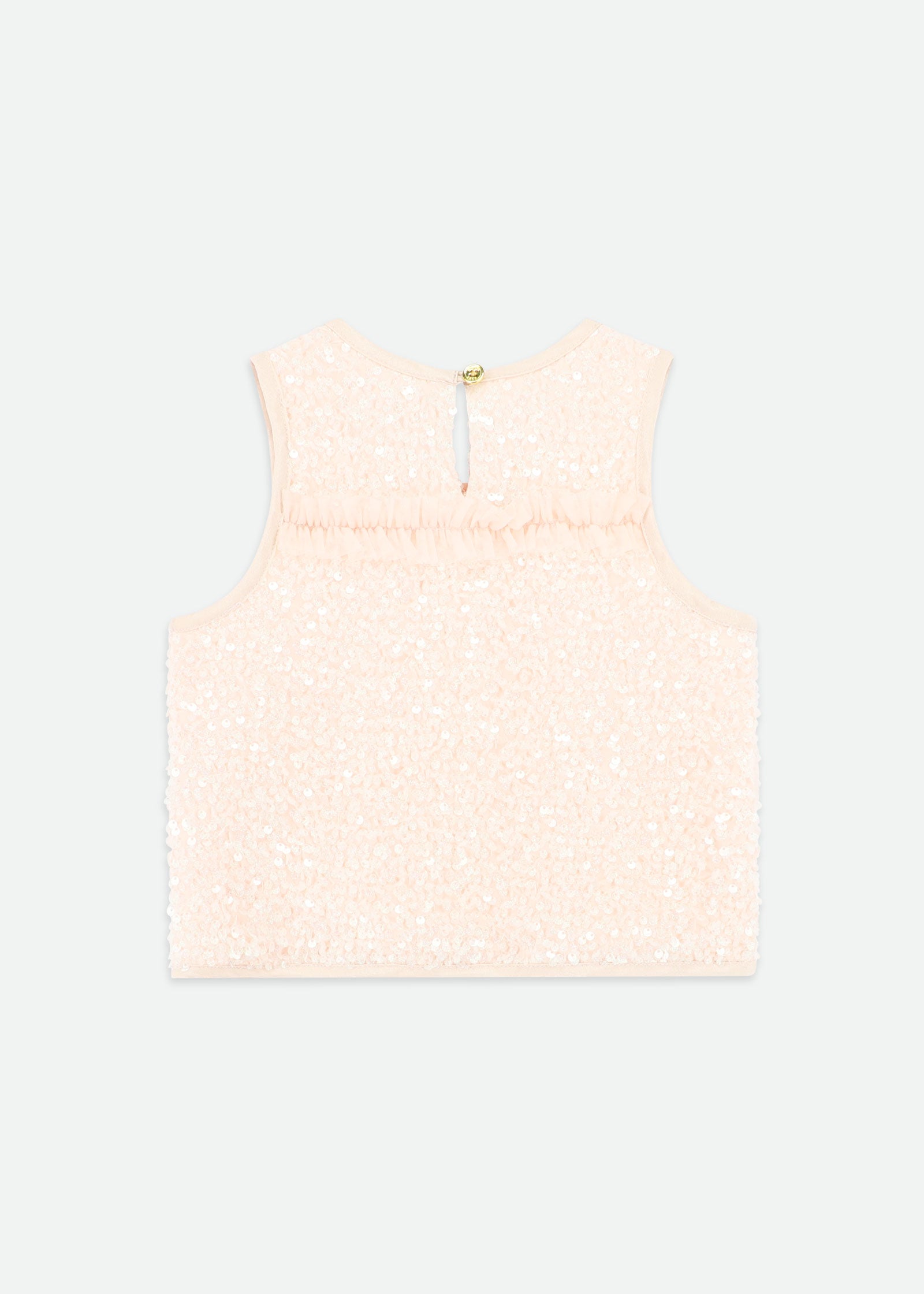 Charlene Sequin Top Peach