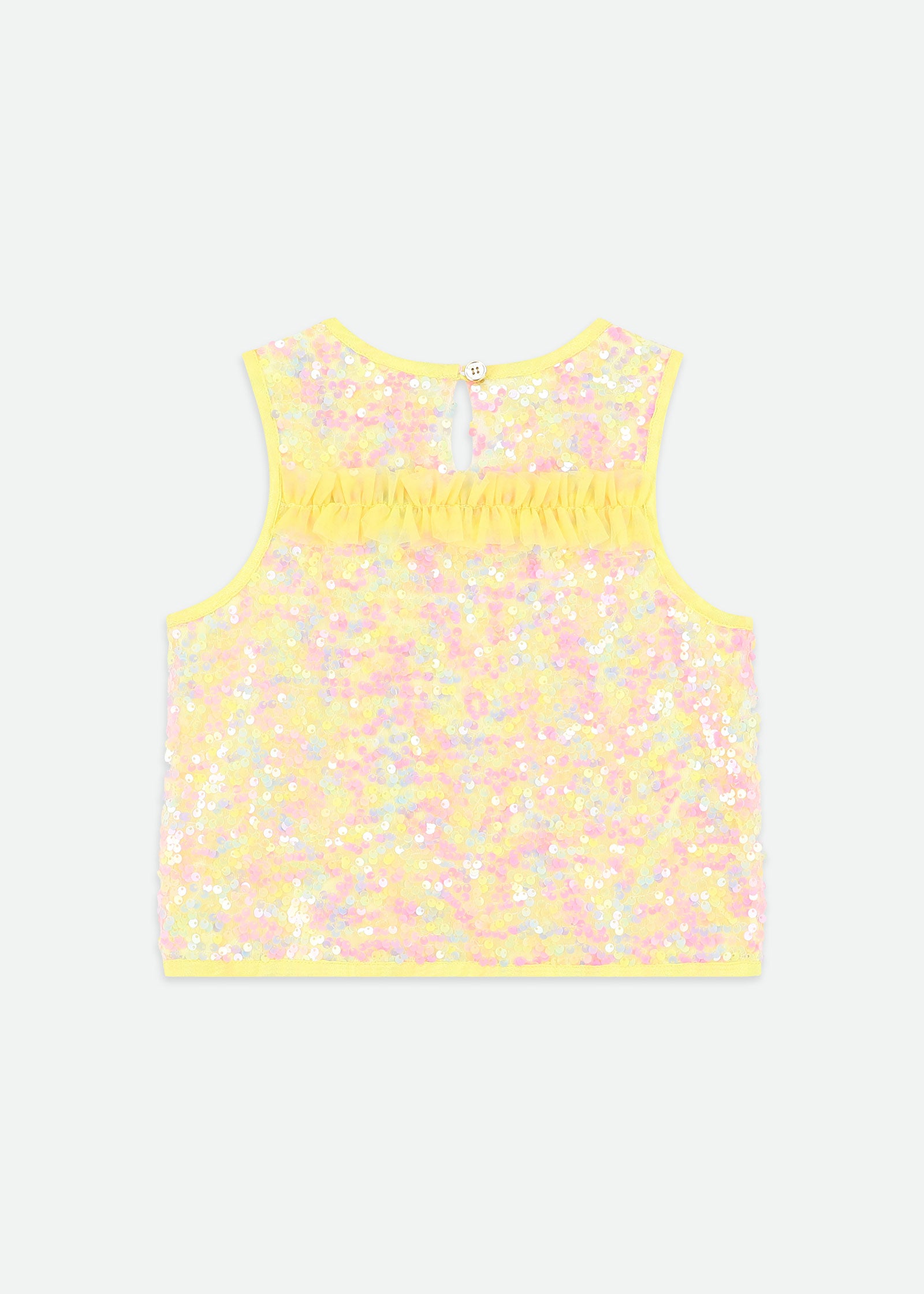 Charlene Sequin Top Sherbert Multi