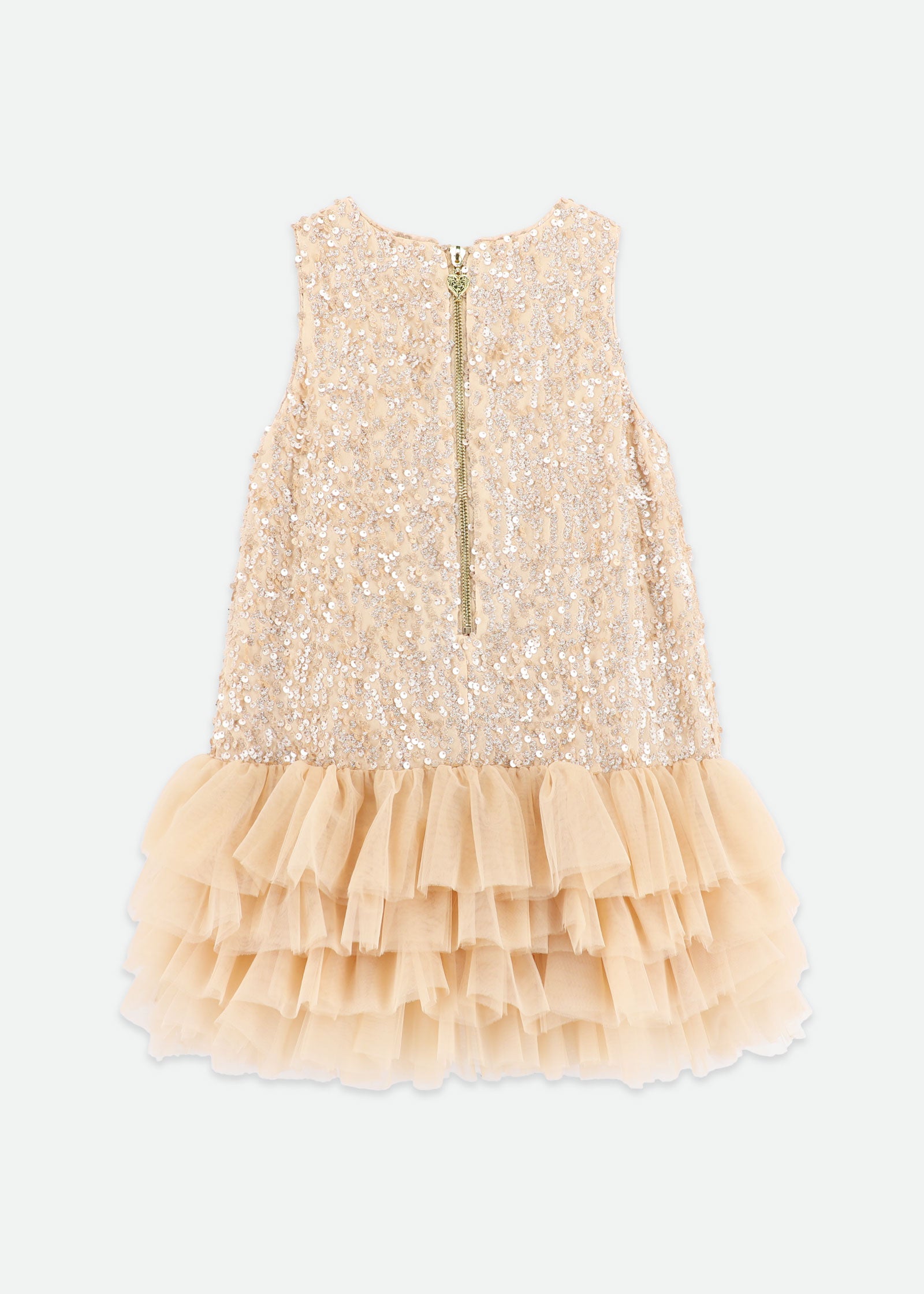 Charleston Sequin Dress Caramel