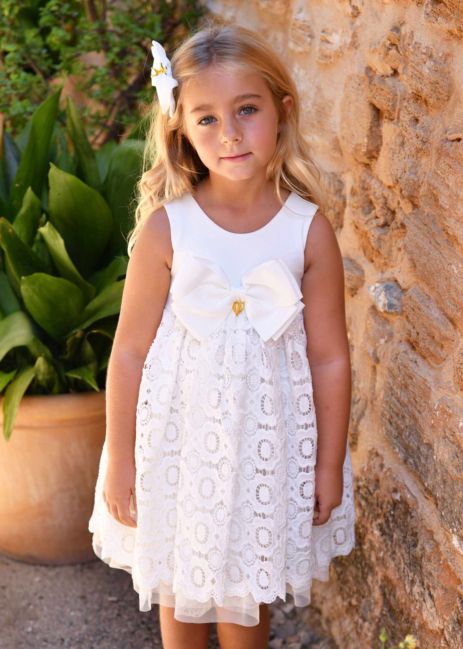 Corella Lace Dress Snowdrop