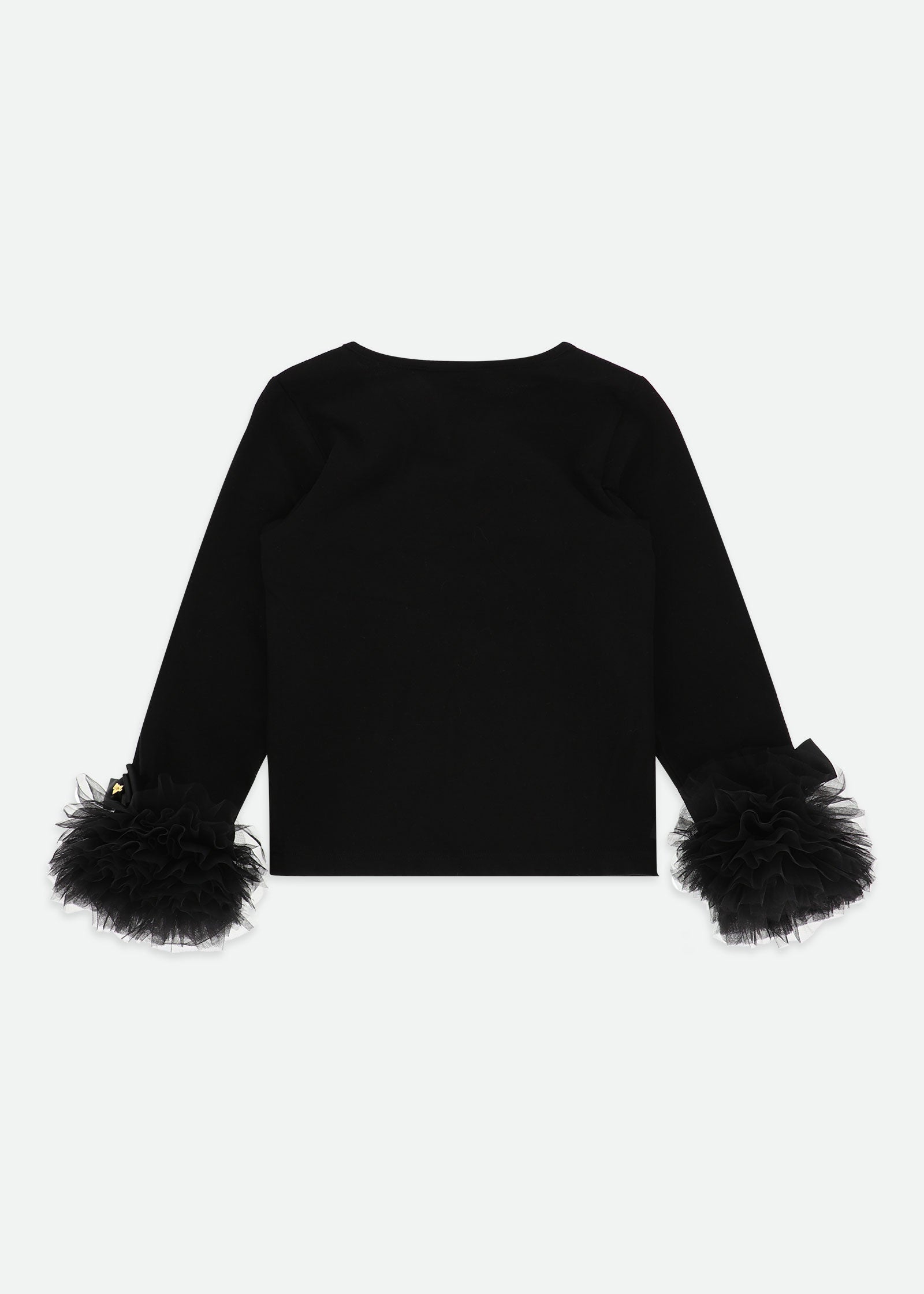 Dua Tulle Cuff Top Black