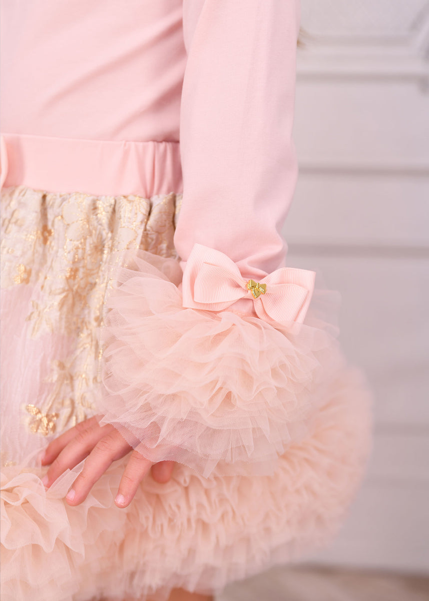 【新品未使用】NOTREemor tulle veil tops pink tulle veil tops【ivory即納、pink,brown12月上旬配送】 – NOTRE