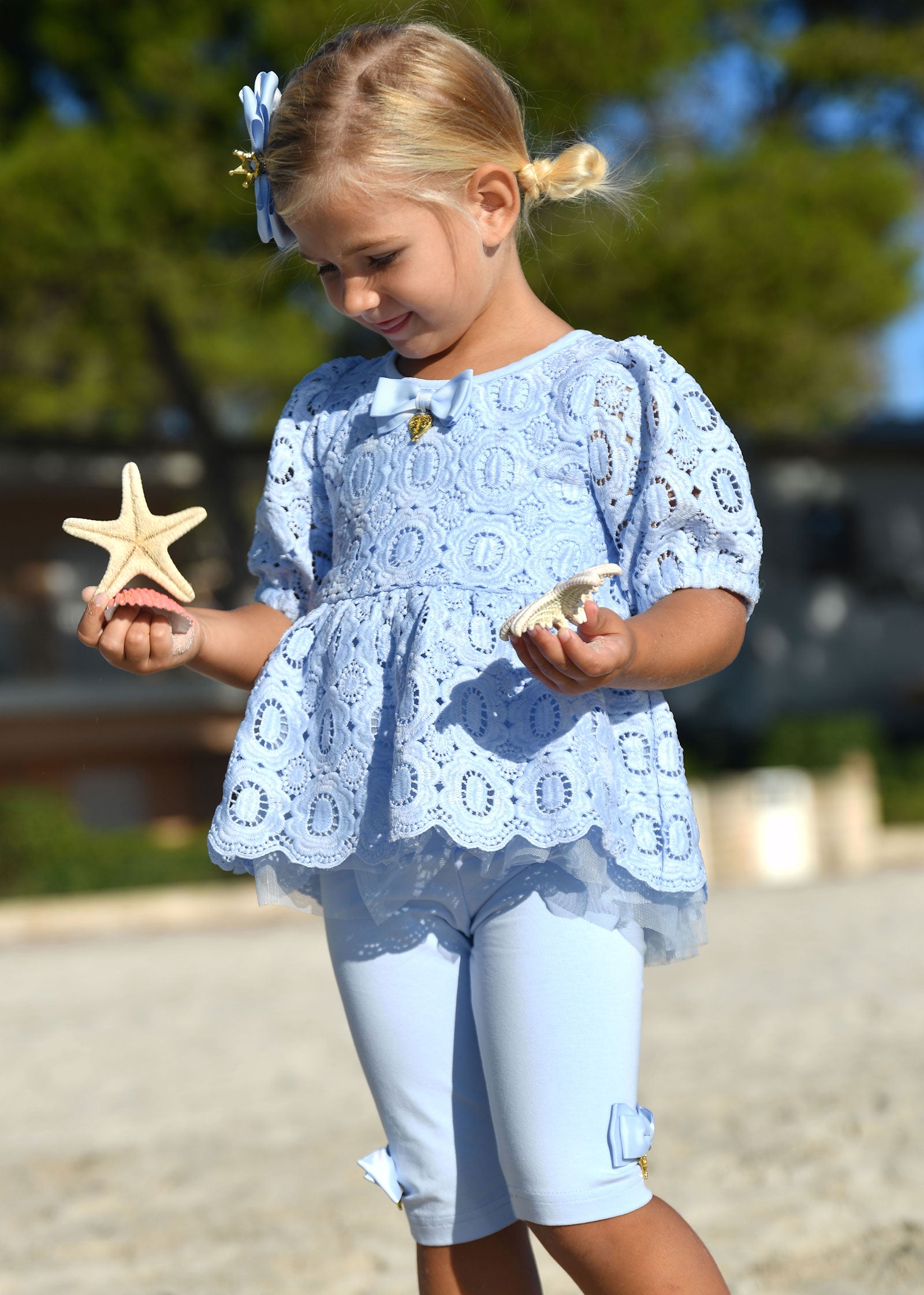 El Paso Top and Short Set Pale Blue