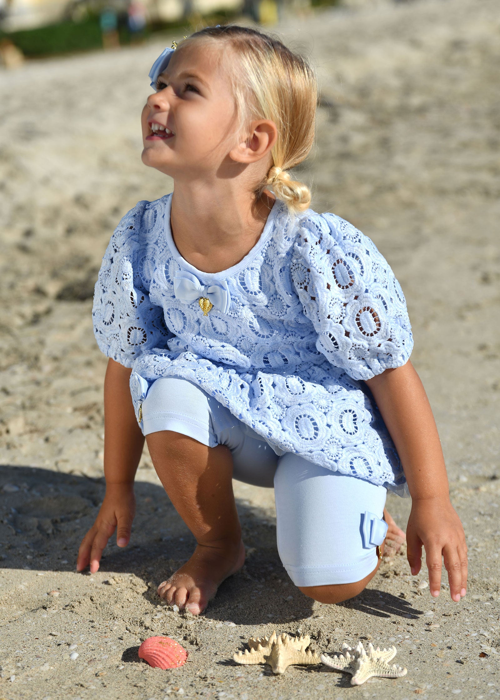 El Paso Top and Short Set Pale Blue