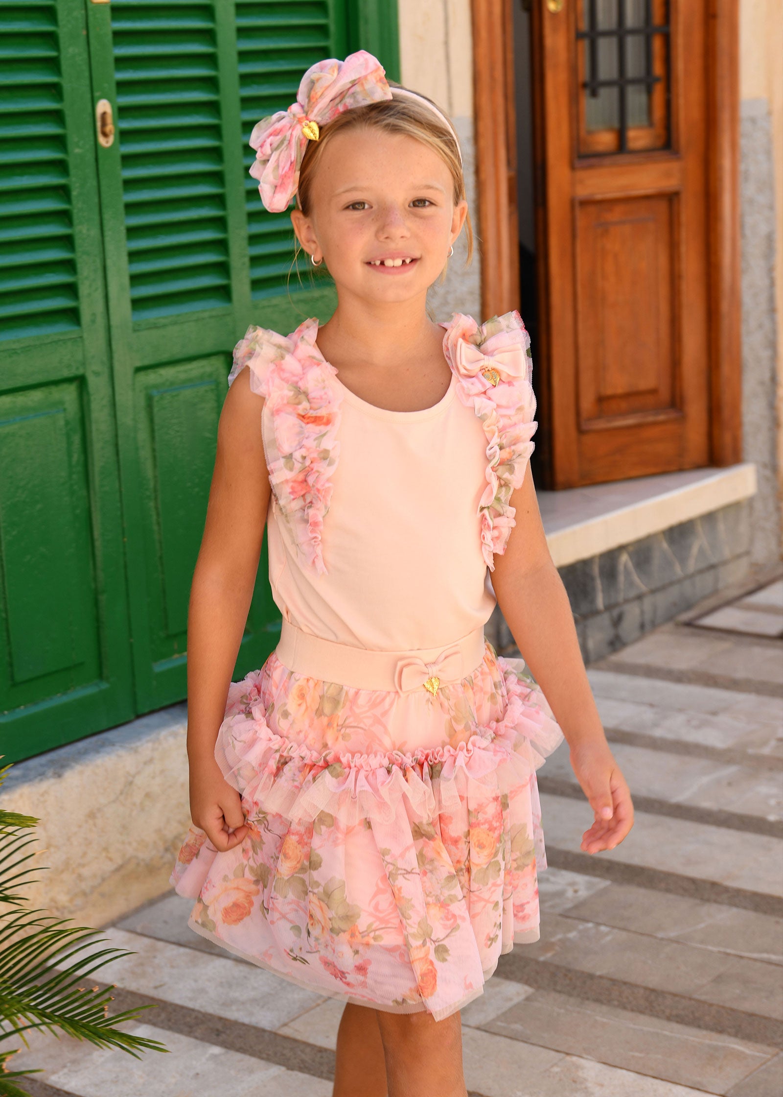 Georgian Primrose Skirt Peach