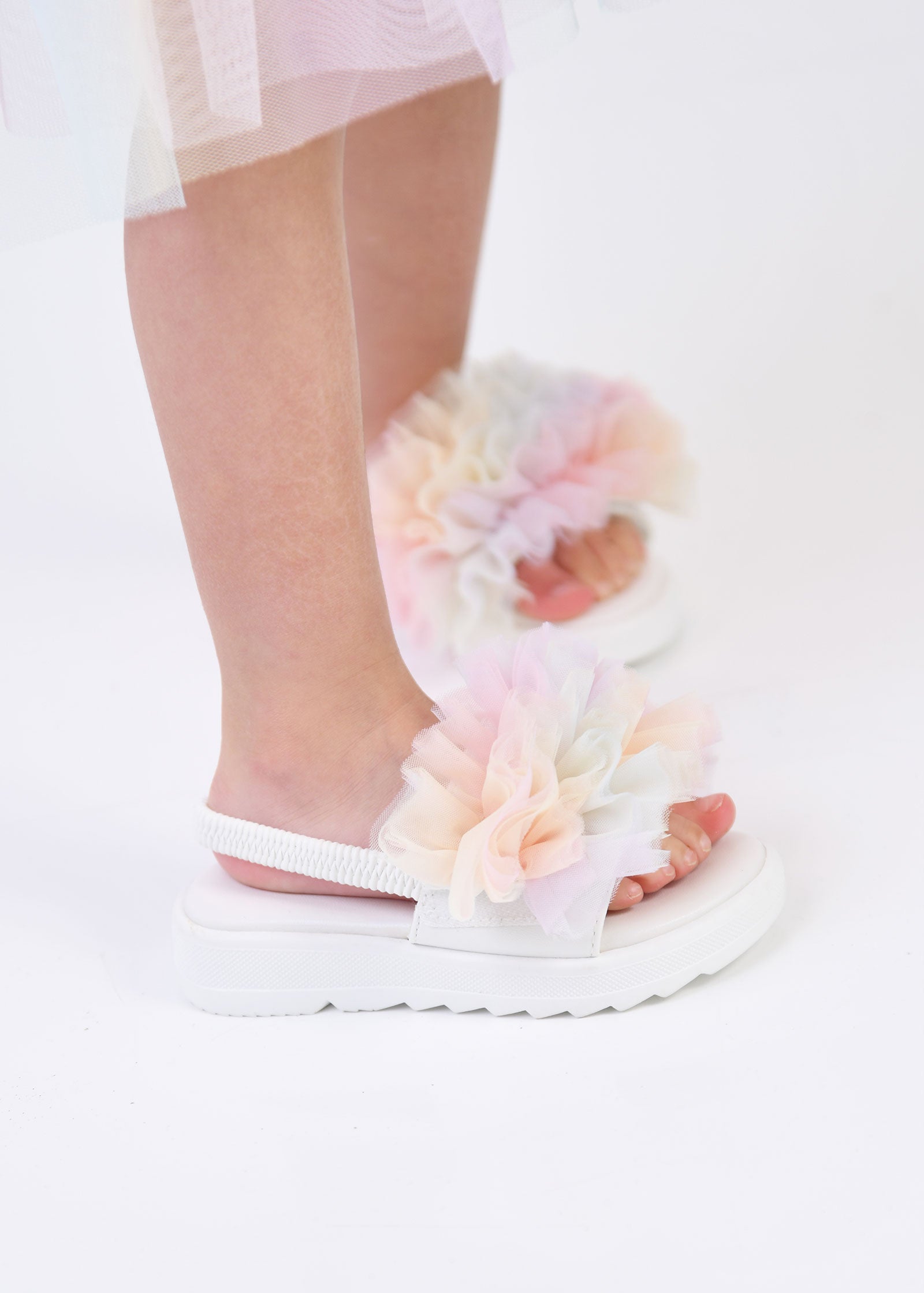 Juliet Slider with Strap Rainbow
