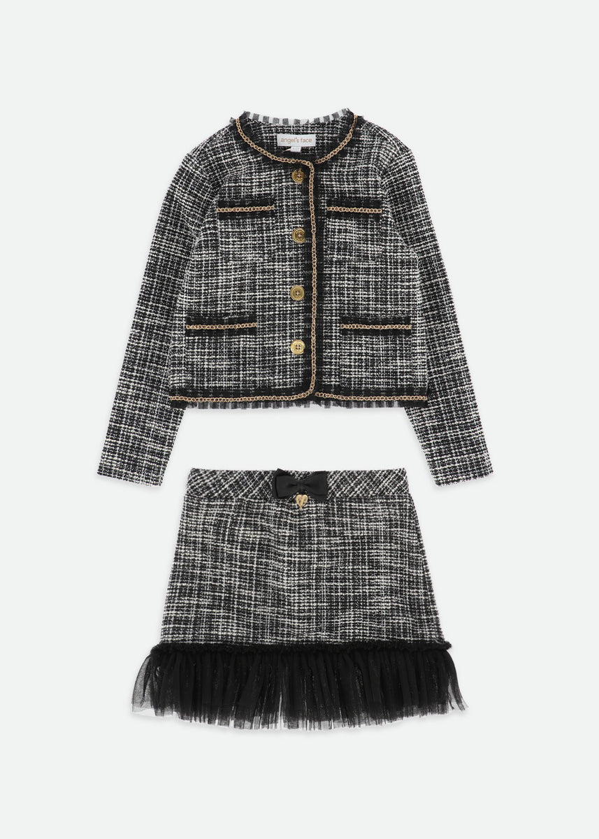 Marylou Jacket & Skirt Set Black – Angel's Face