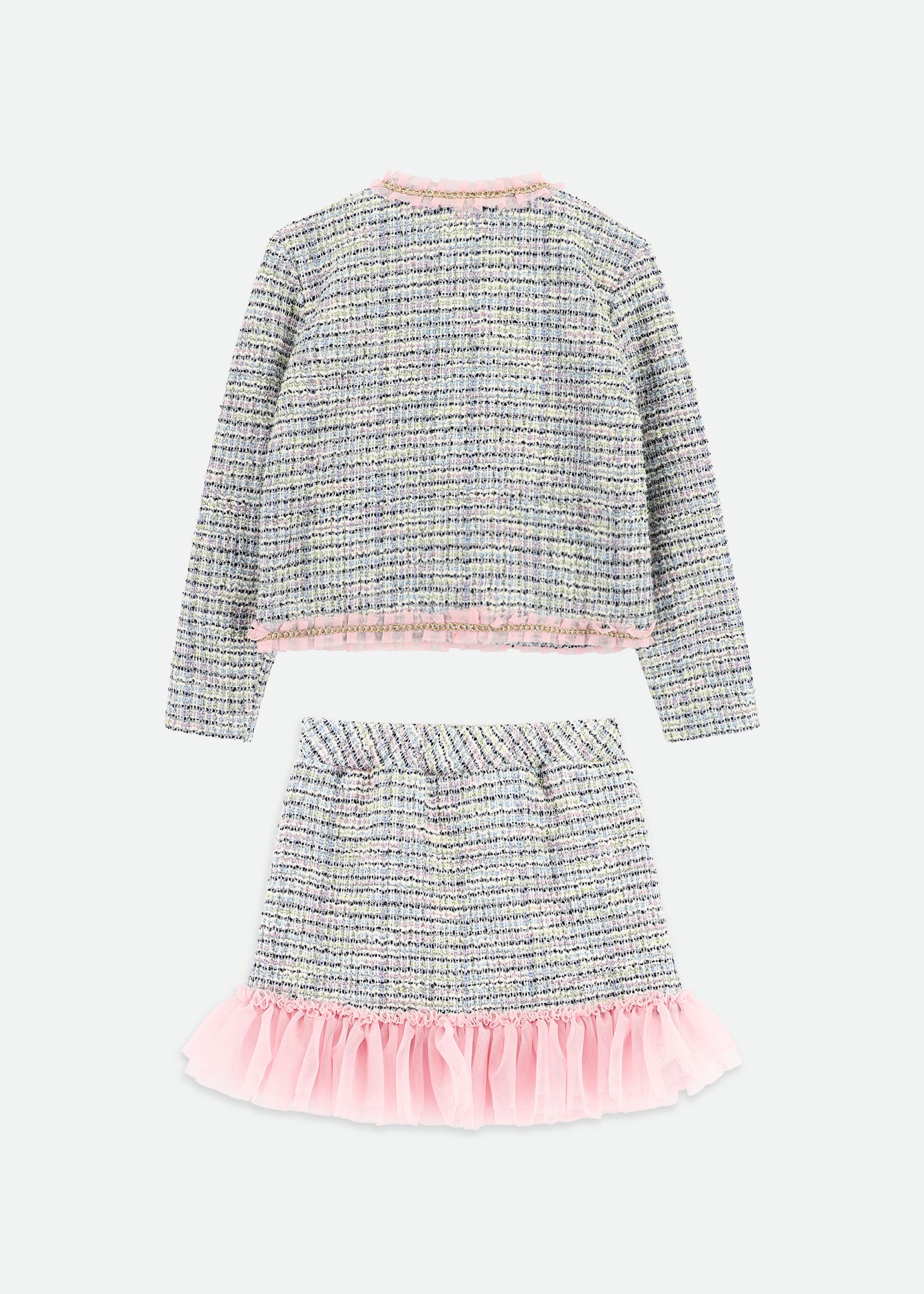 Marylou Jacket & Skirt Set Blue