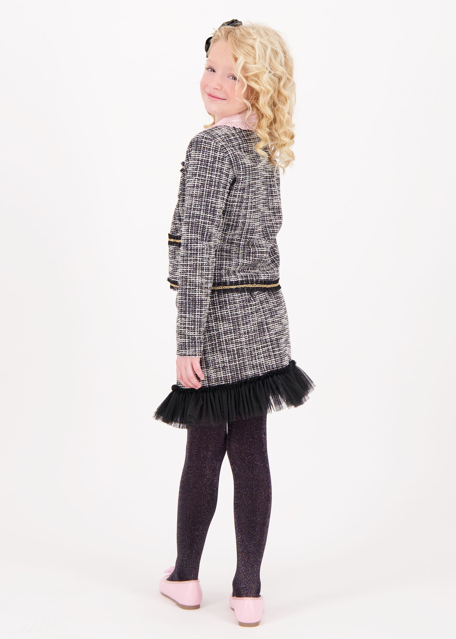 Marylou Jacket & Skirt Set Black
