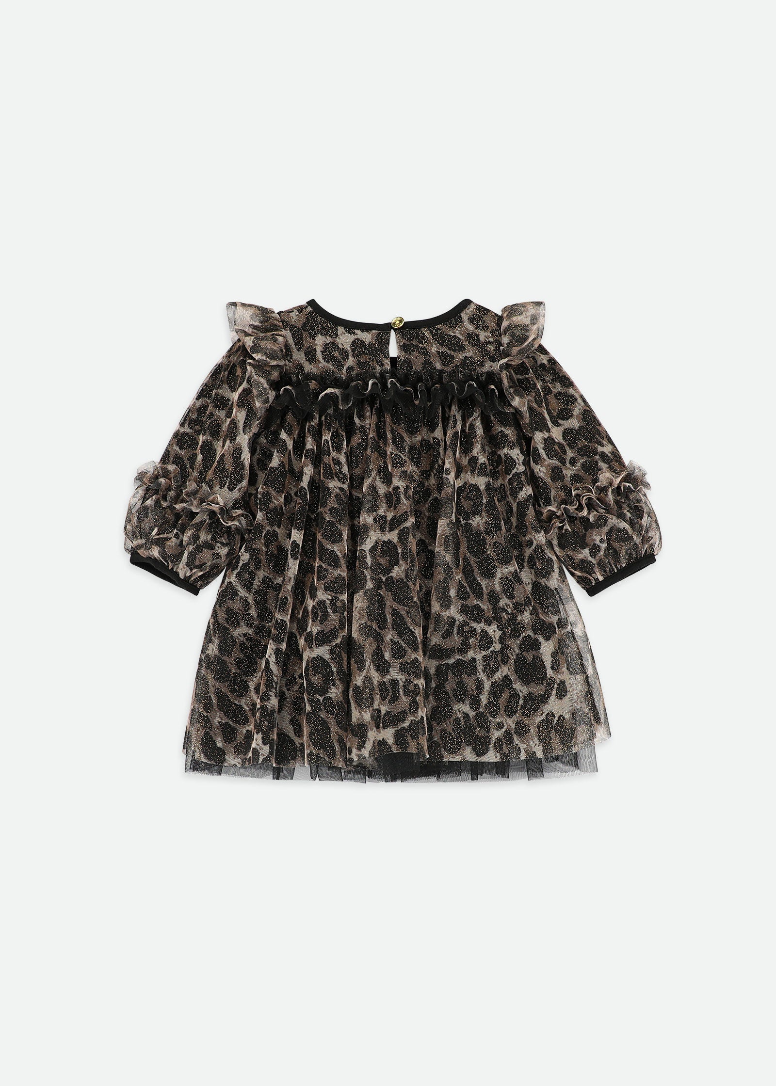 Nadiya Baby Leopard Dress Black