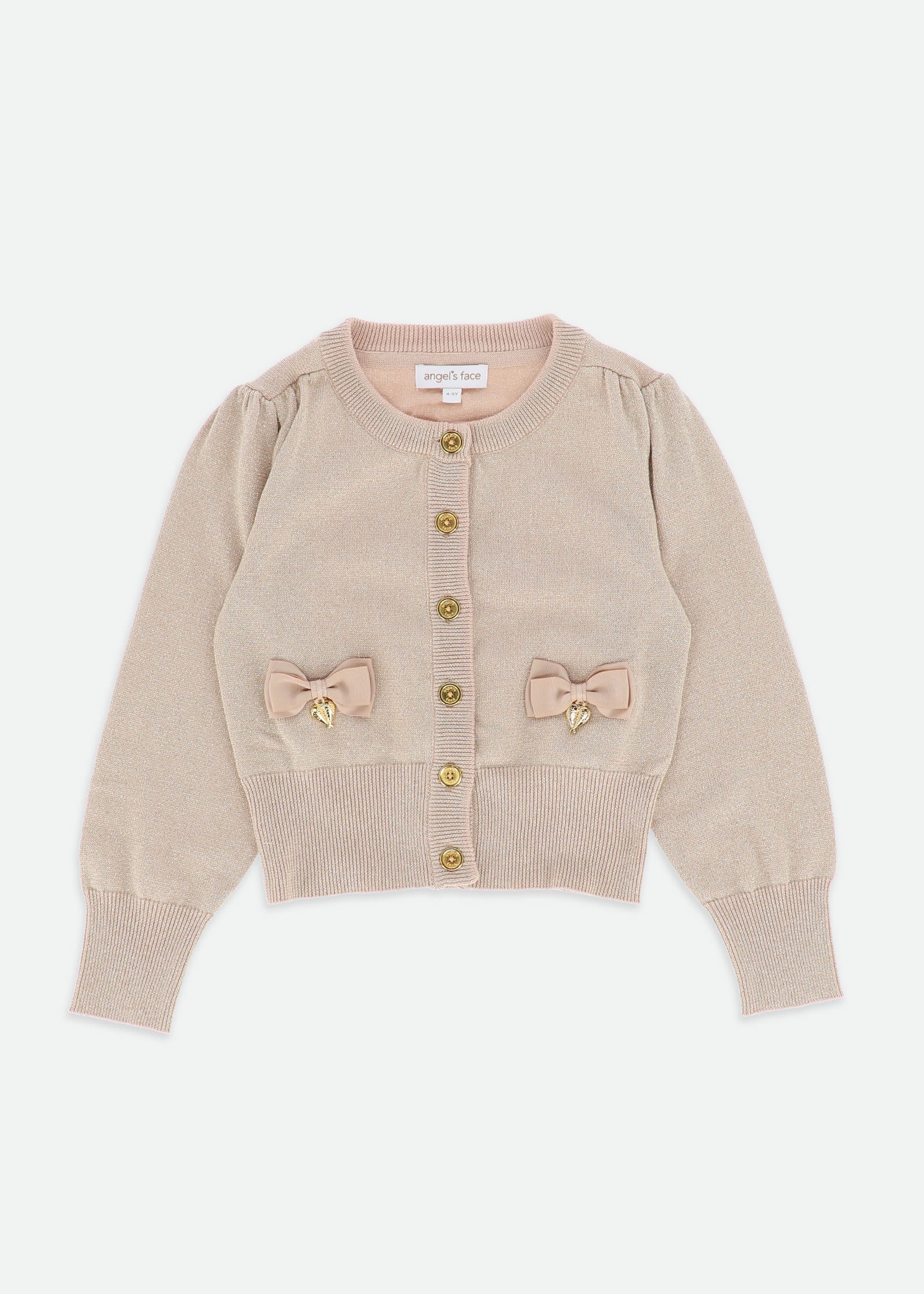 Nicolette Metallic Cardigan Sand