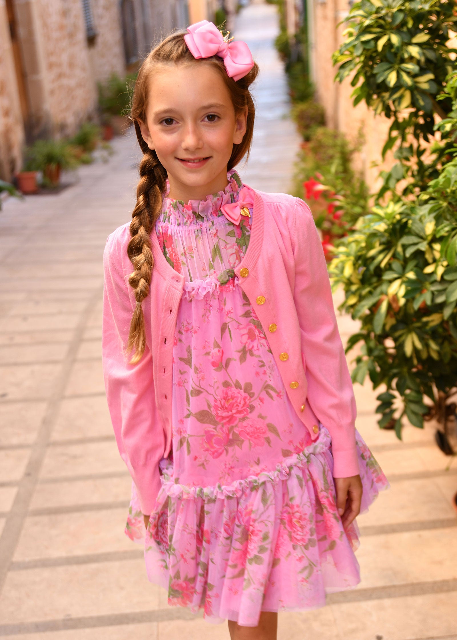 Nicolette Cardigan Begonia Pink