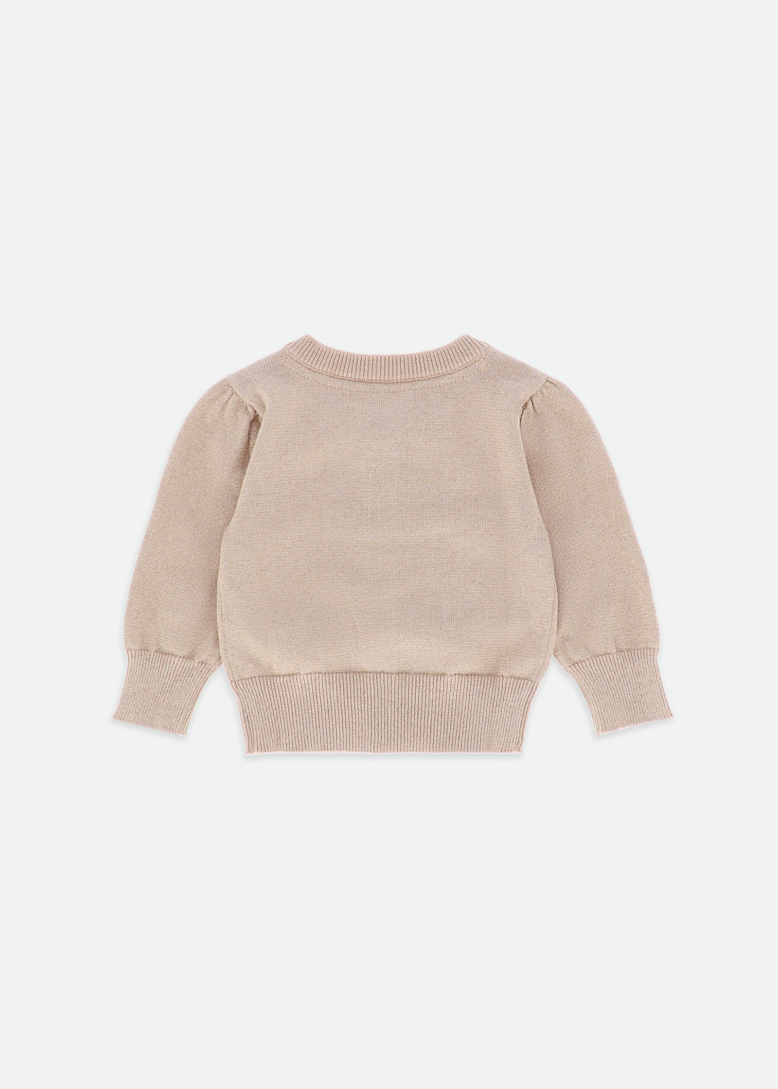 Nikki Metallic Baby Cardigan Gold