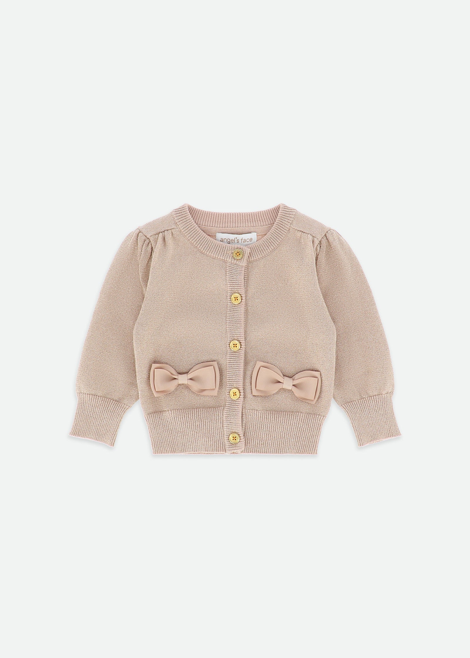 Nikki Metallic Baby Cardigan Gold