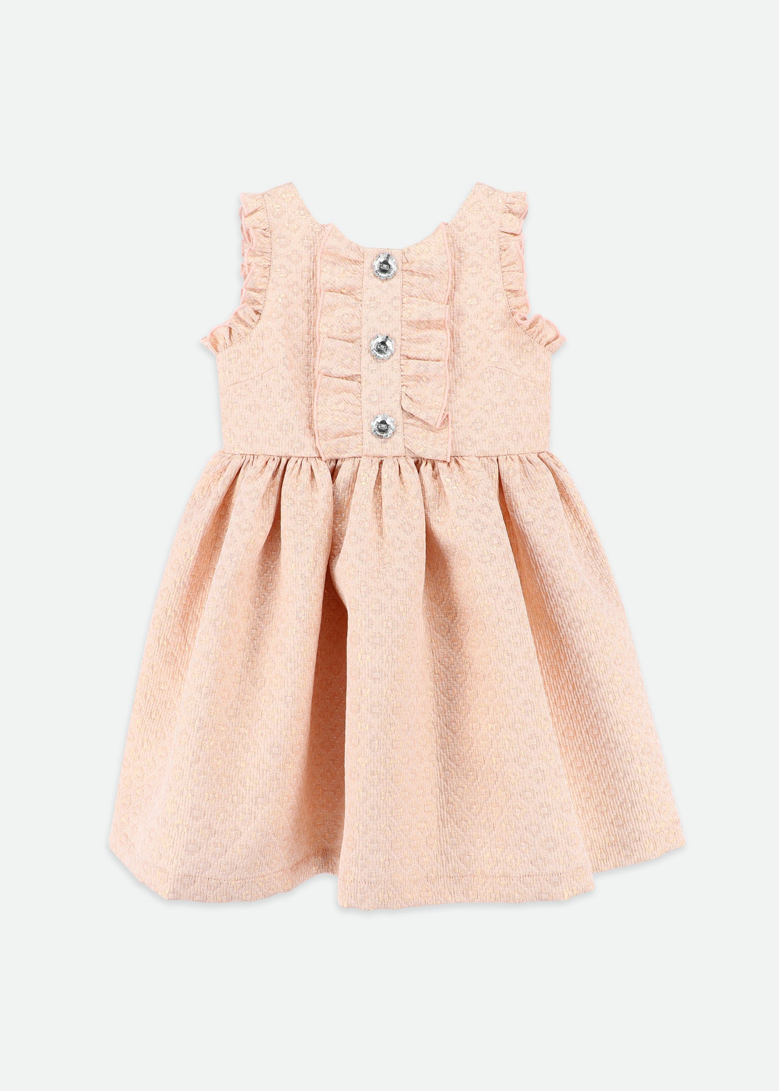 Rhiannon Jacquard Dress Rose Gold