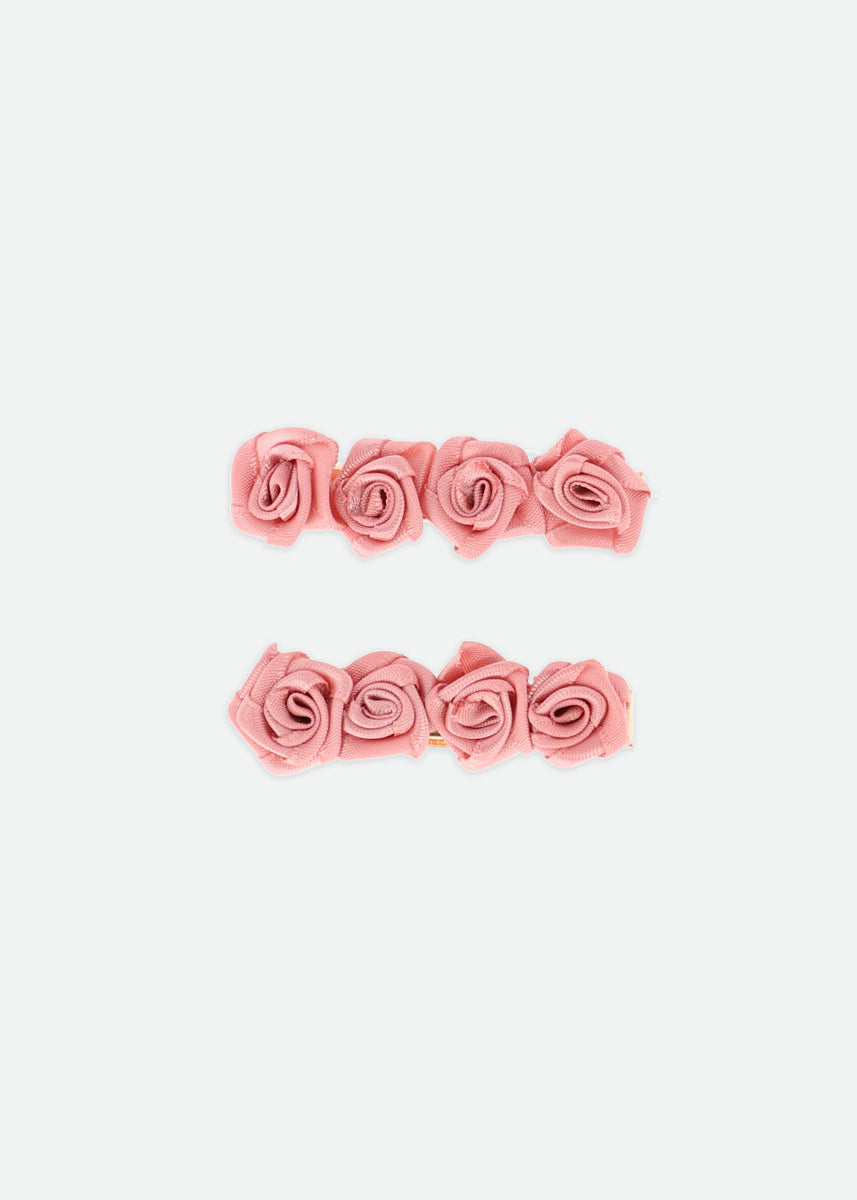 アクセサリー herlipto Rose Satin Clip pink Rose Satin Clip