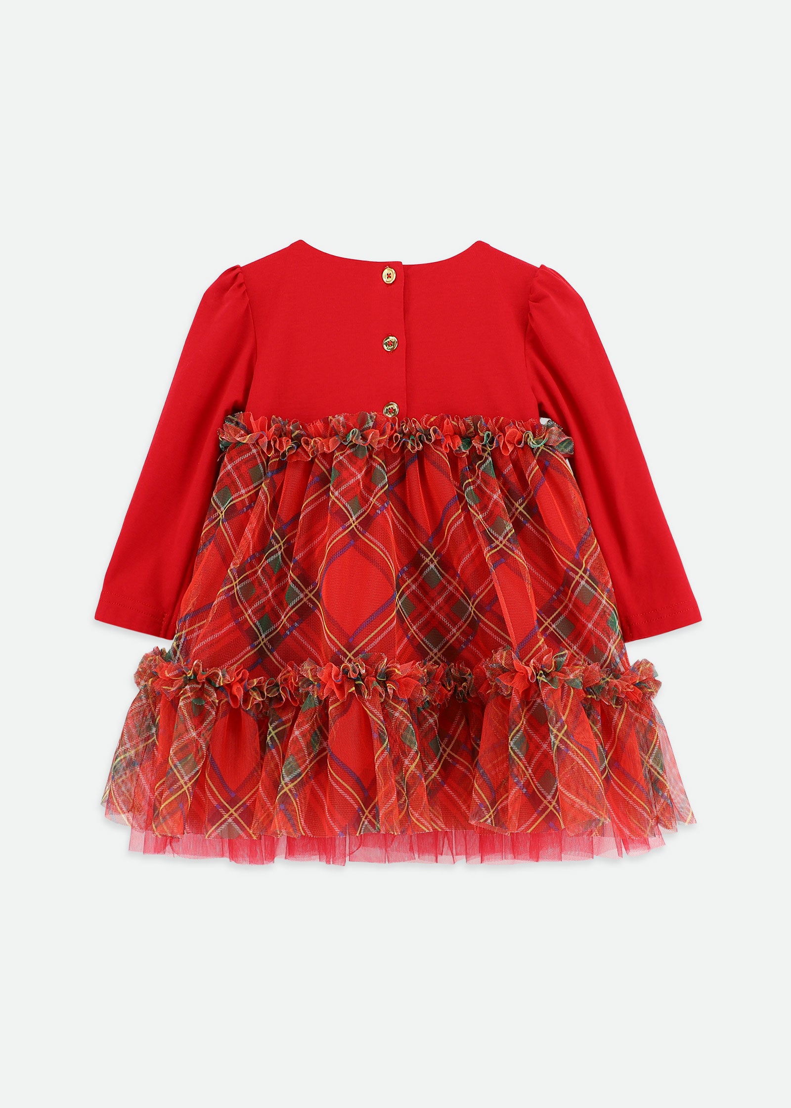 Tavia Baby Tartan Dress Red