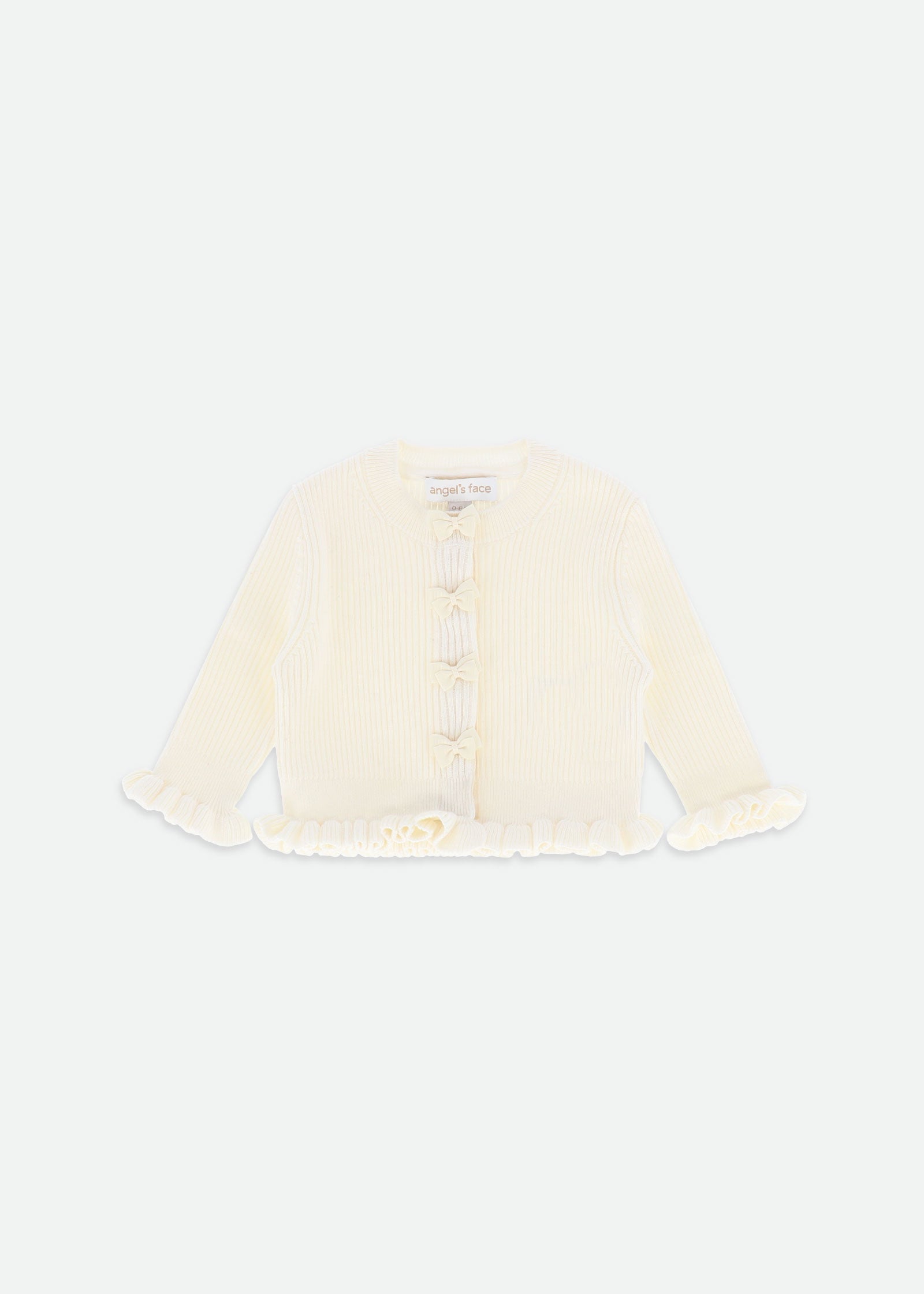 Tyler Baby Ribbed Cardigan Vanilla