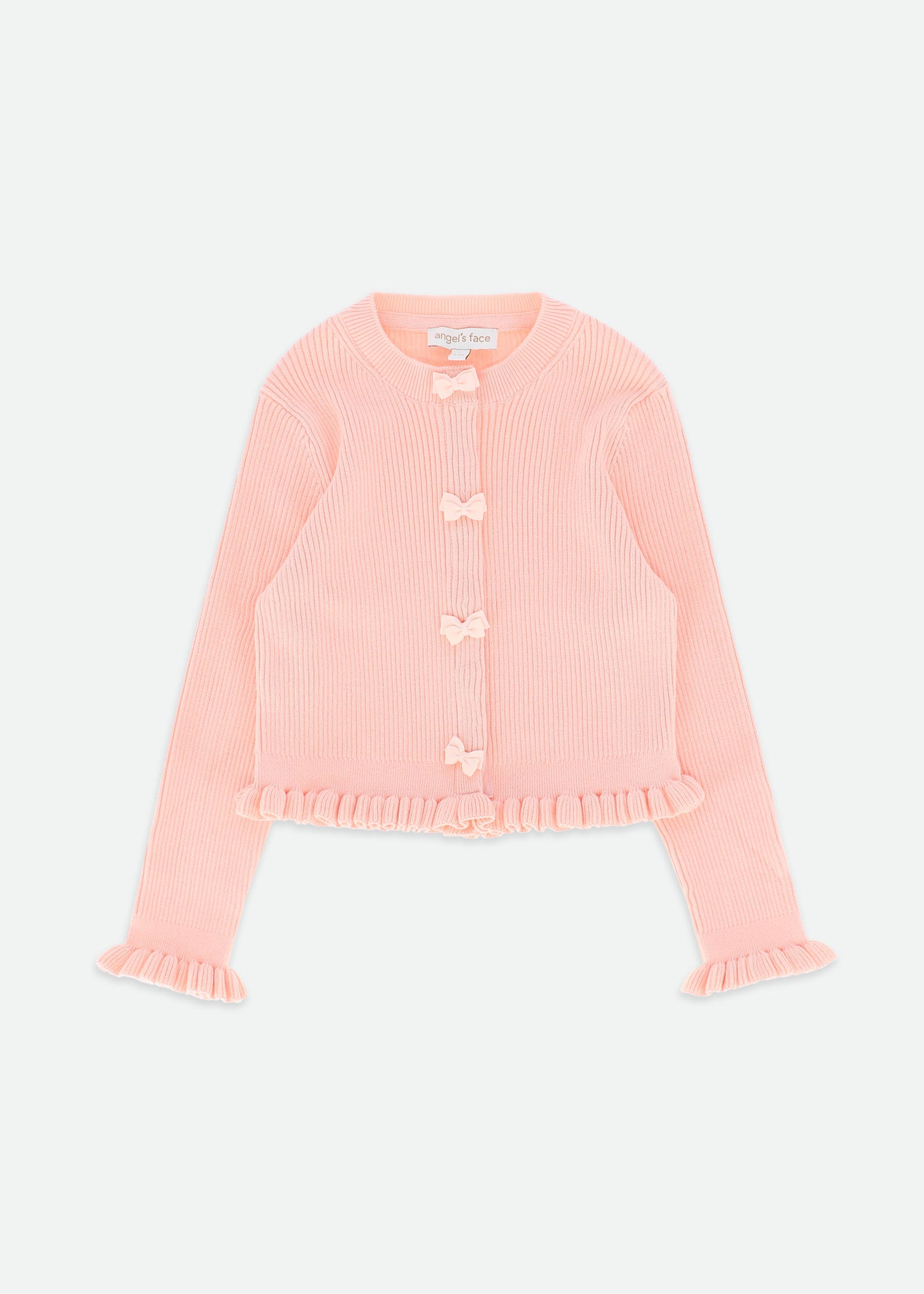 Tyler Ribbed Cardigan Peach