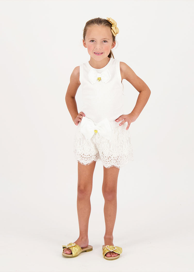 Virginia Vest Top Snowdrop