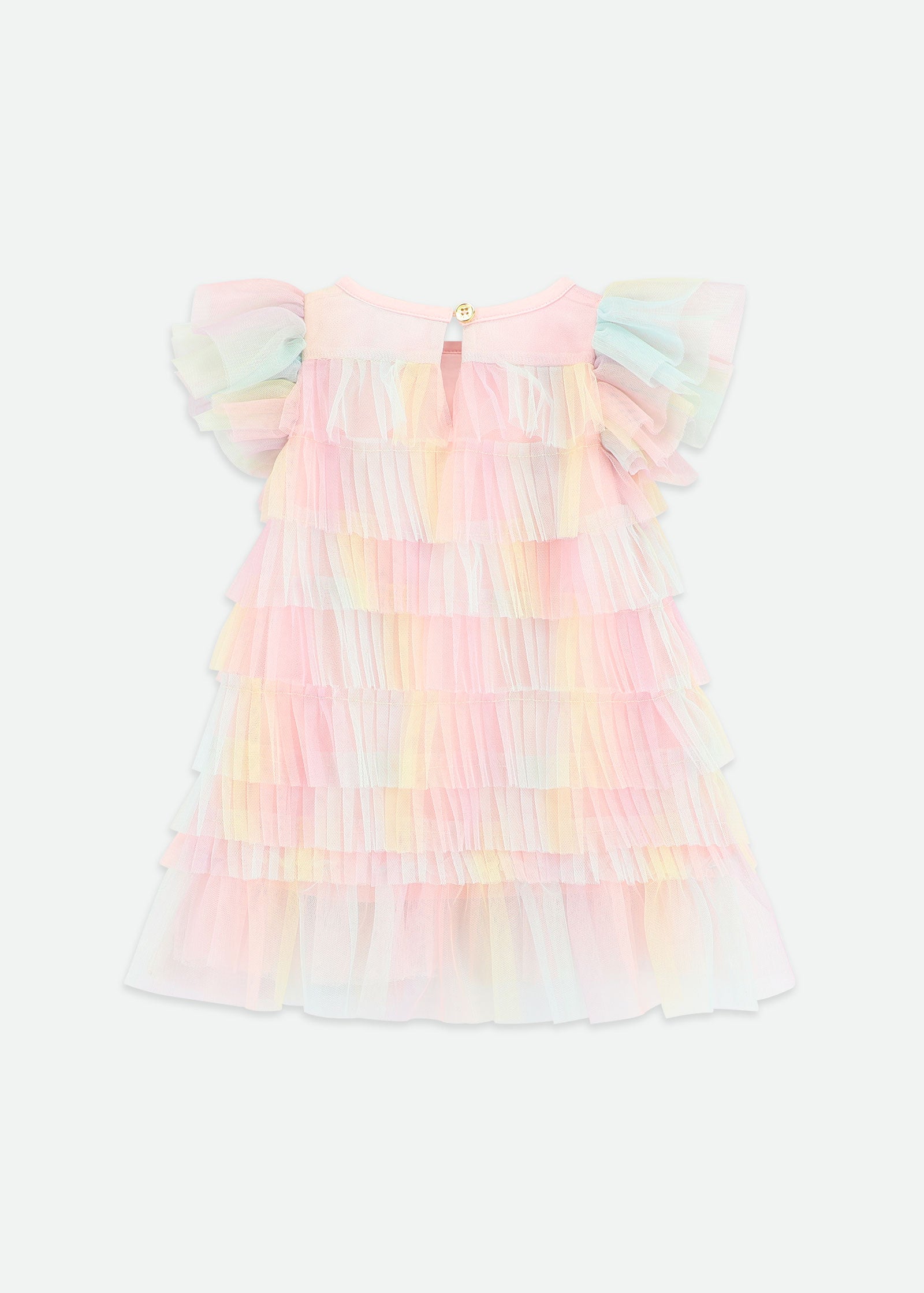 Waterfall Baby Dress Rainbow