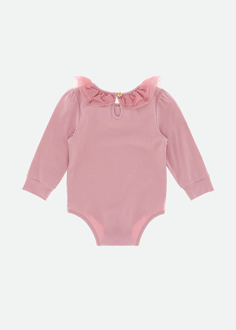 Cutie L/S Babygrow Tea Rose