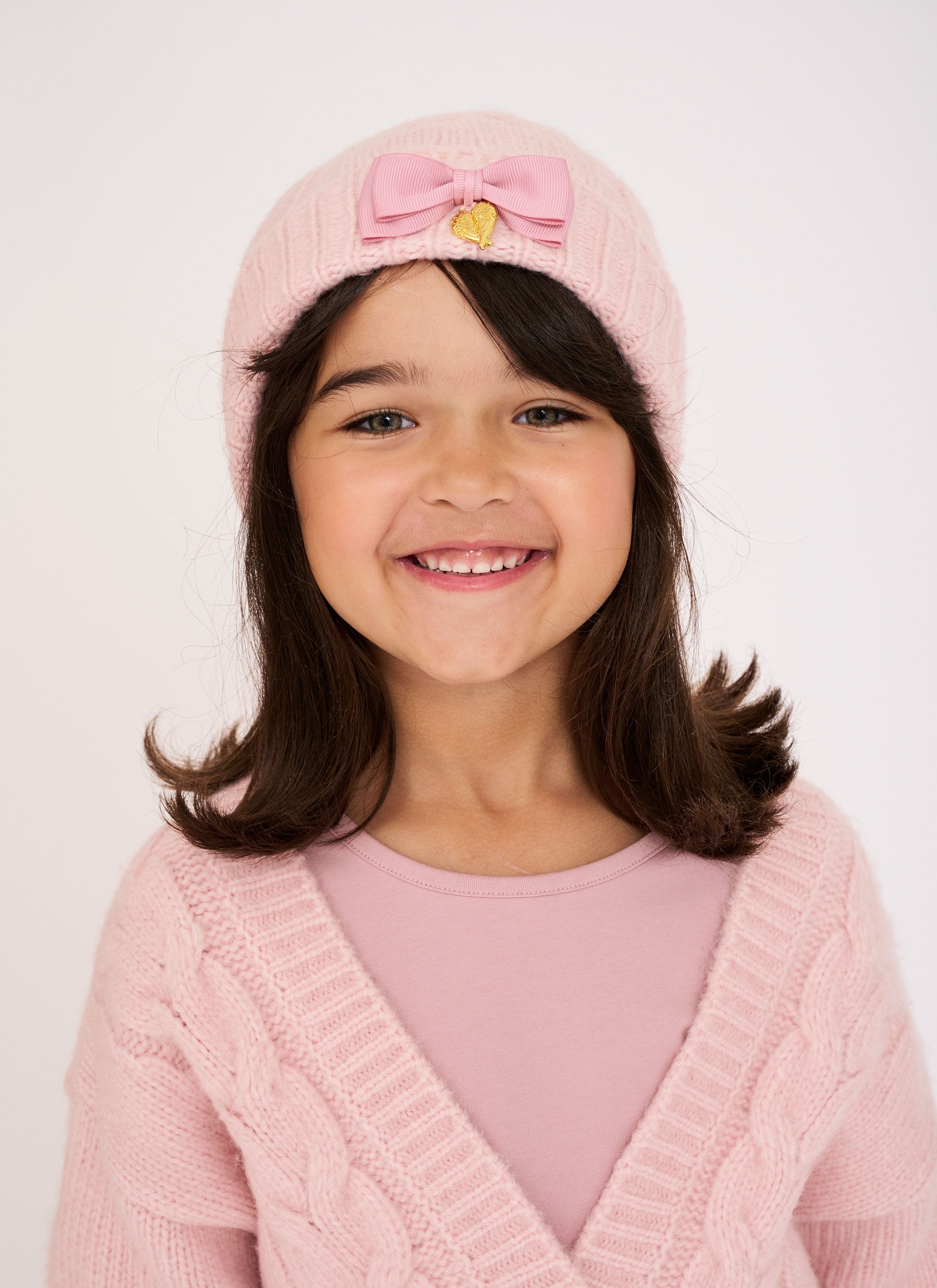 Echo Cable Hat Pink