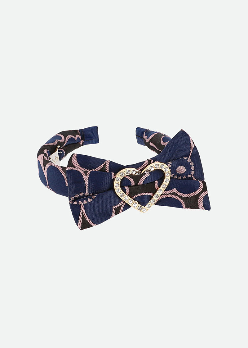 Lana Flower Headband Navy