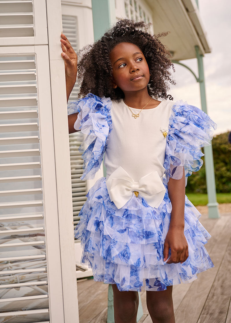 Loretta Blue Flower Top Snowdrop