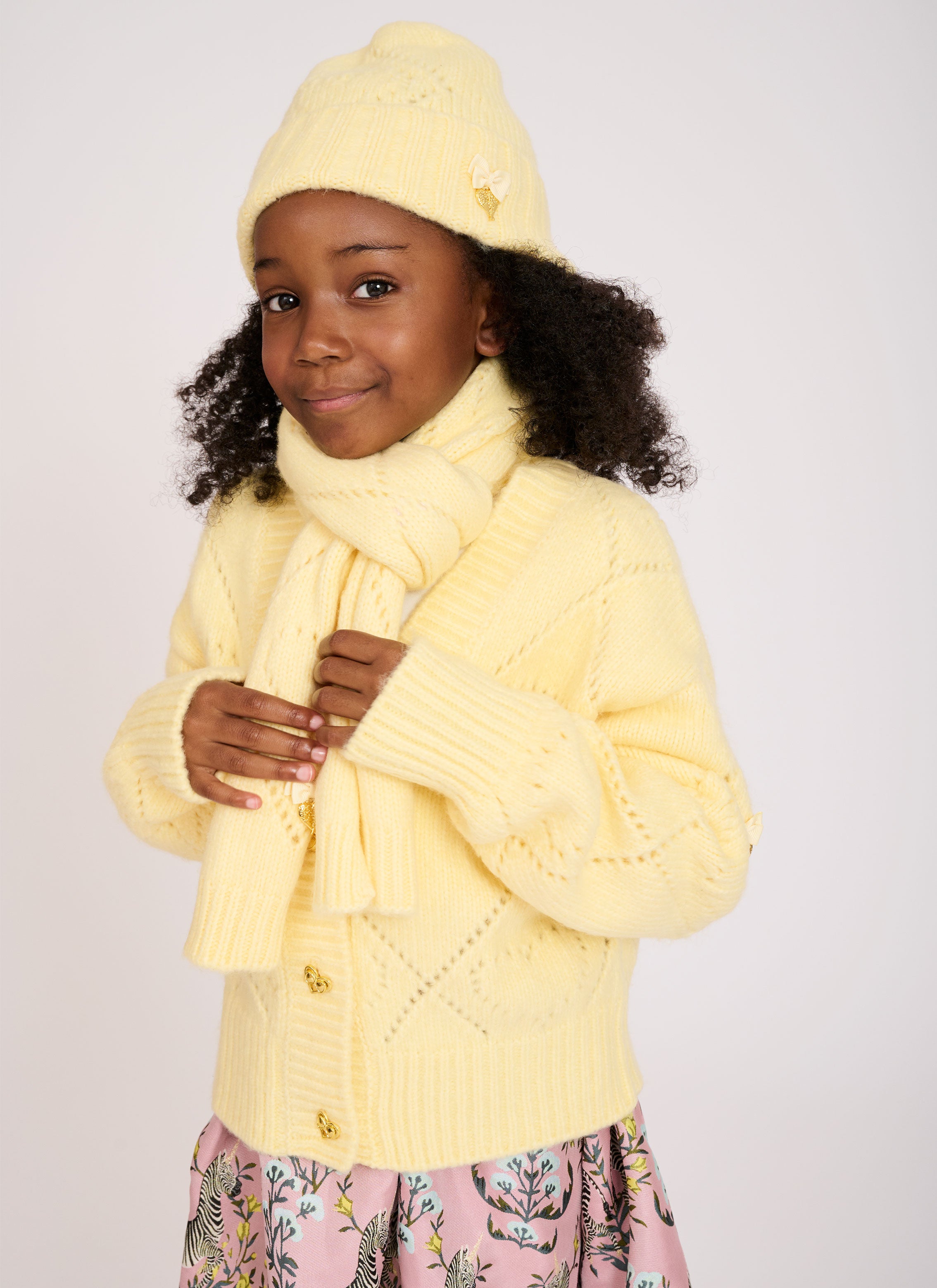 Lou Cable Hat Lemon