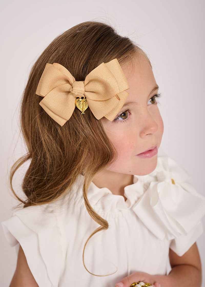 Metallic Big Bow Gold