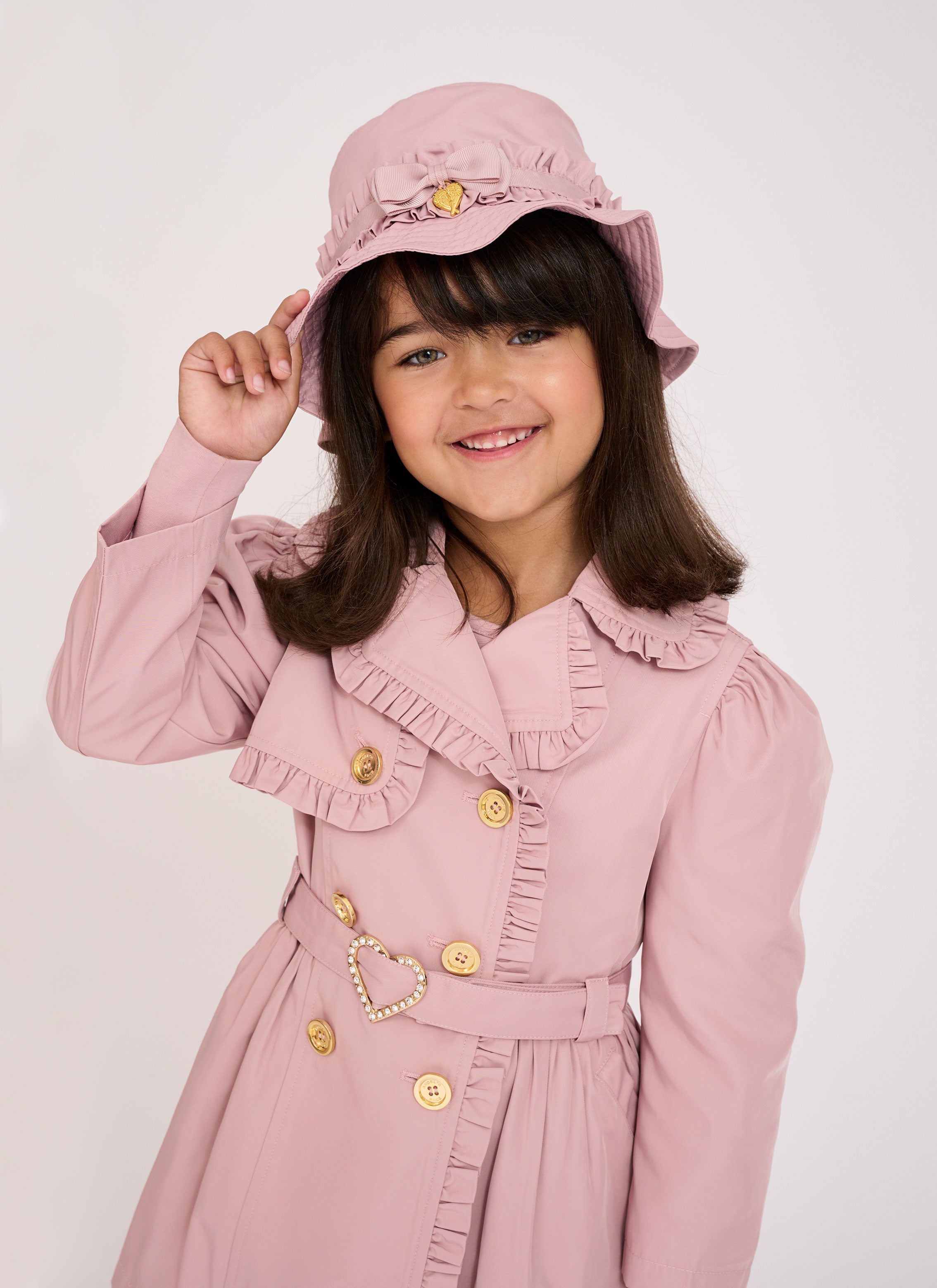 Perdey Trench Coat Tea Rose