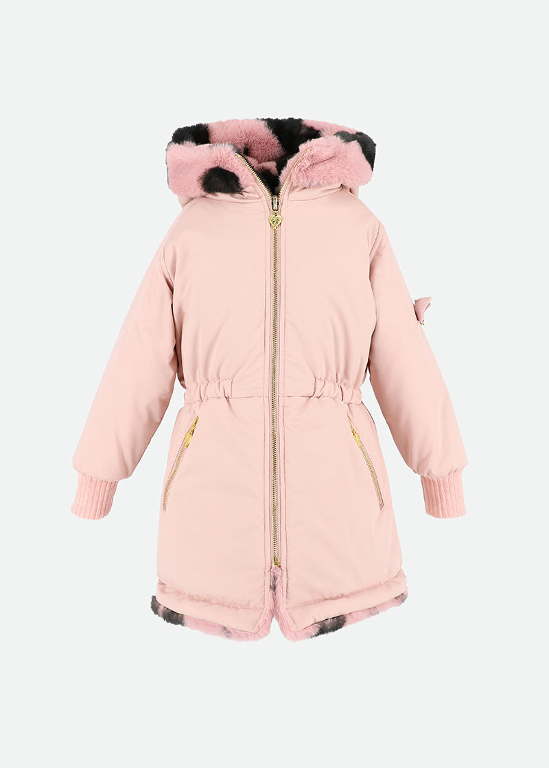 Roxy Reversible Coat Tea Rose
