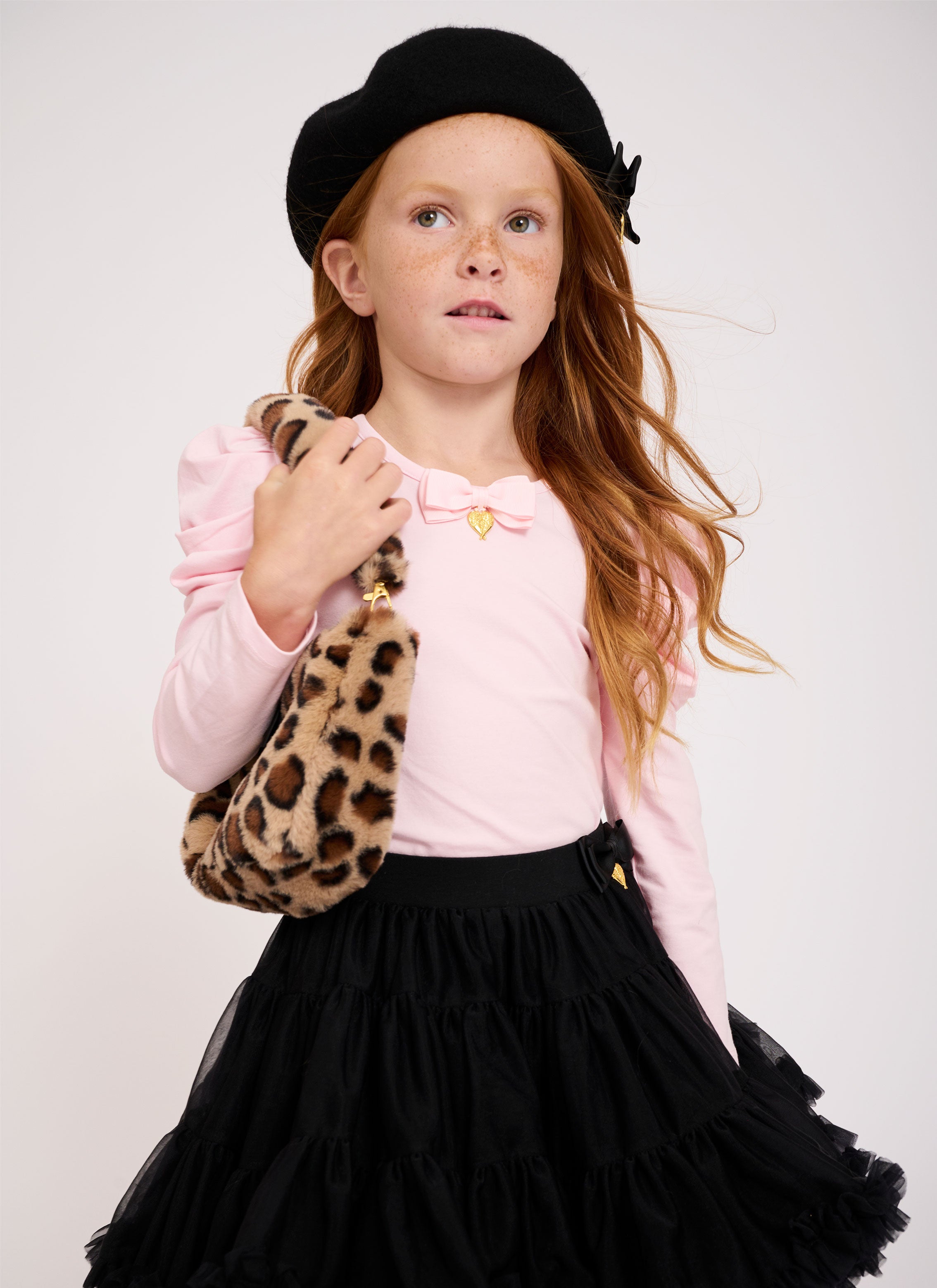 Simone Faux Fur Bag Leopard