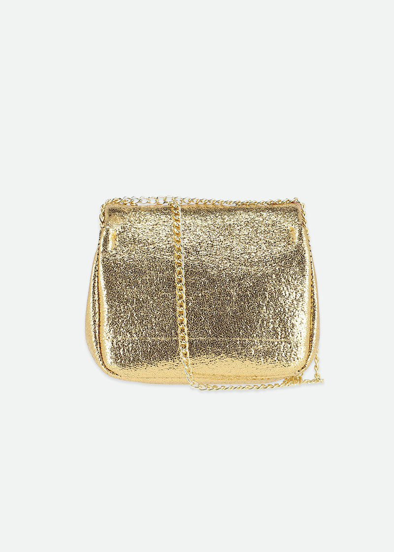 Skyla Metallic Bag Gold