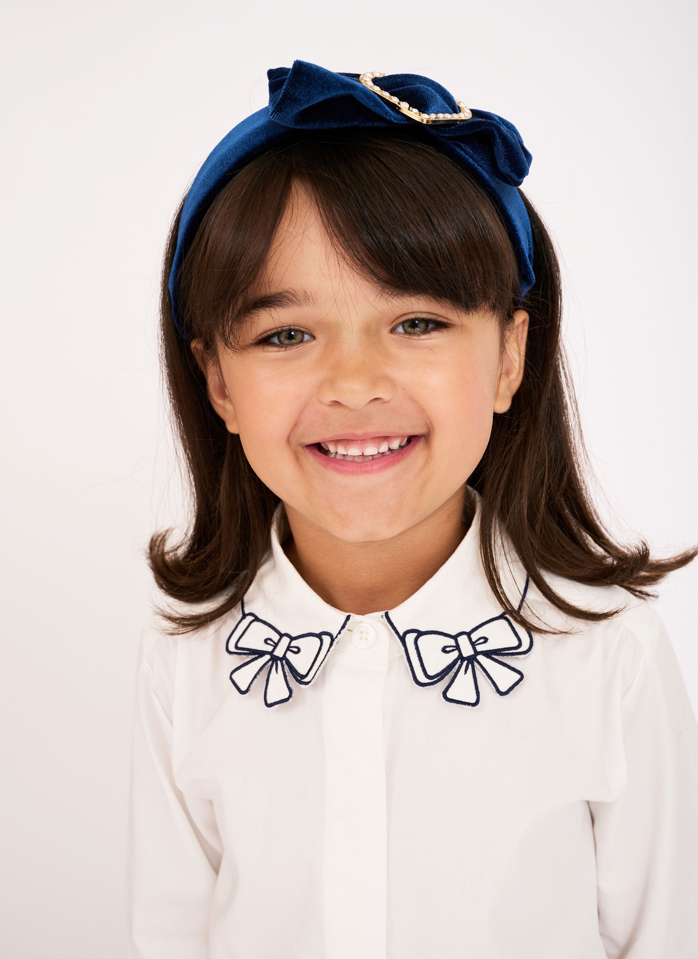 Trudie Blouse White/Navy