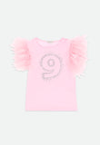9th Birthday Top Fairy Pink