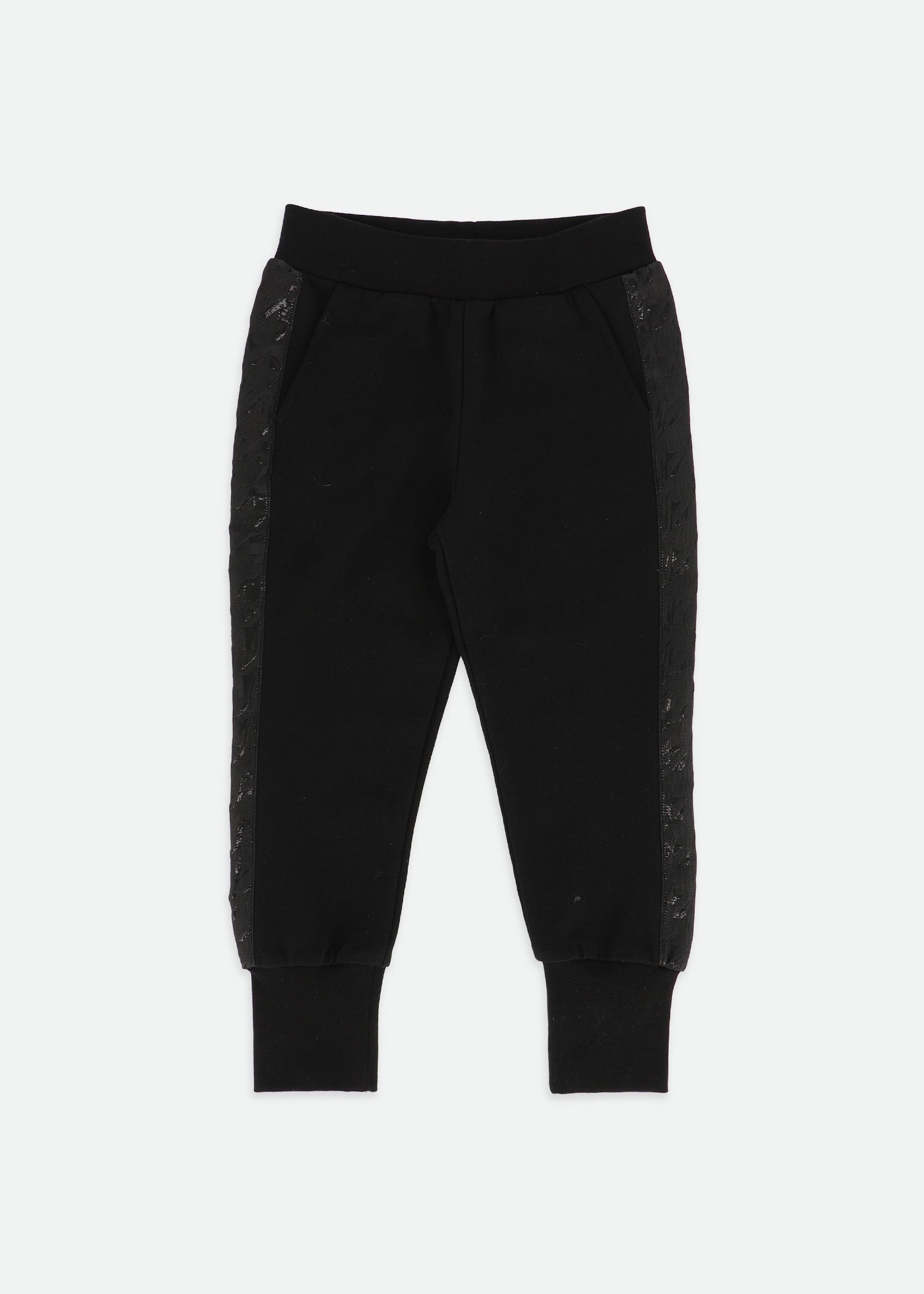 Adalene Jacquard Stripe Jogger Black