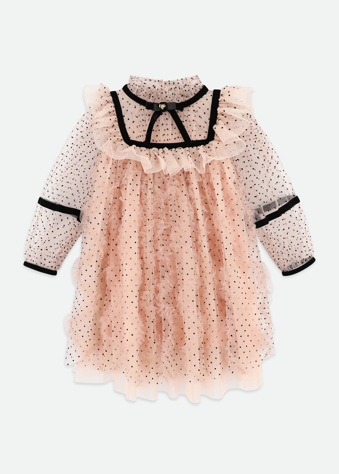 Andrea Spotted Tulle Dress