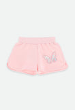 Adriana Butterfly Shorts Pale Pink