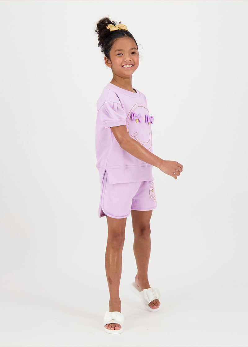 Adriana Smile Shorts Lilac