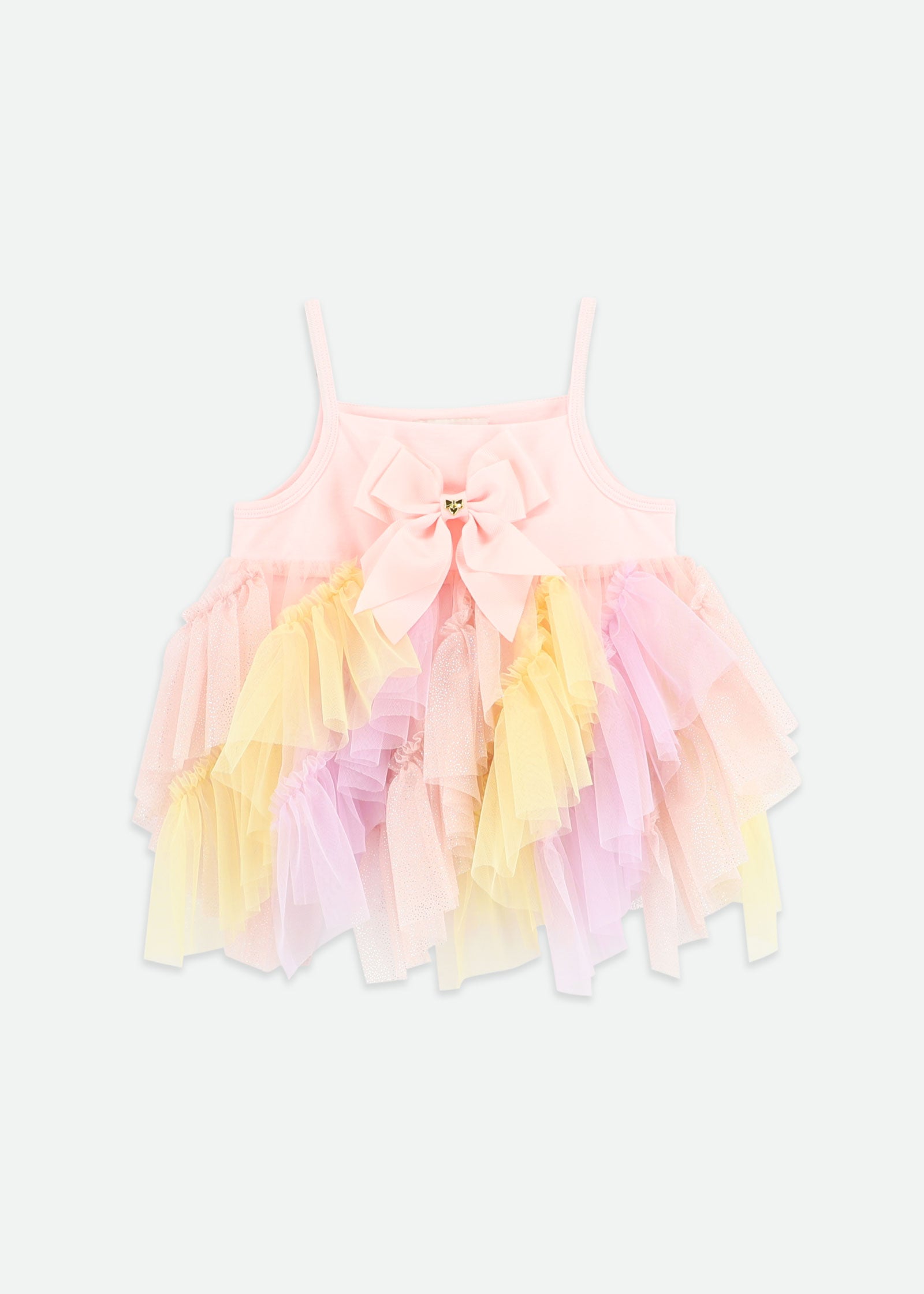 Adva Multi Colour Tulle Top Pink/Multi