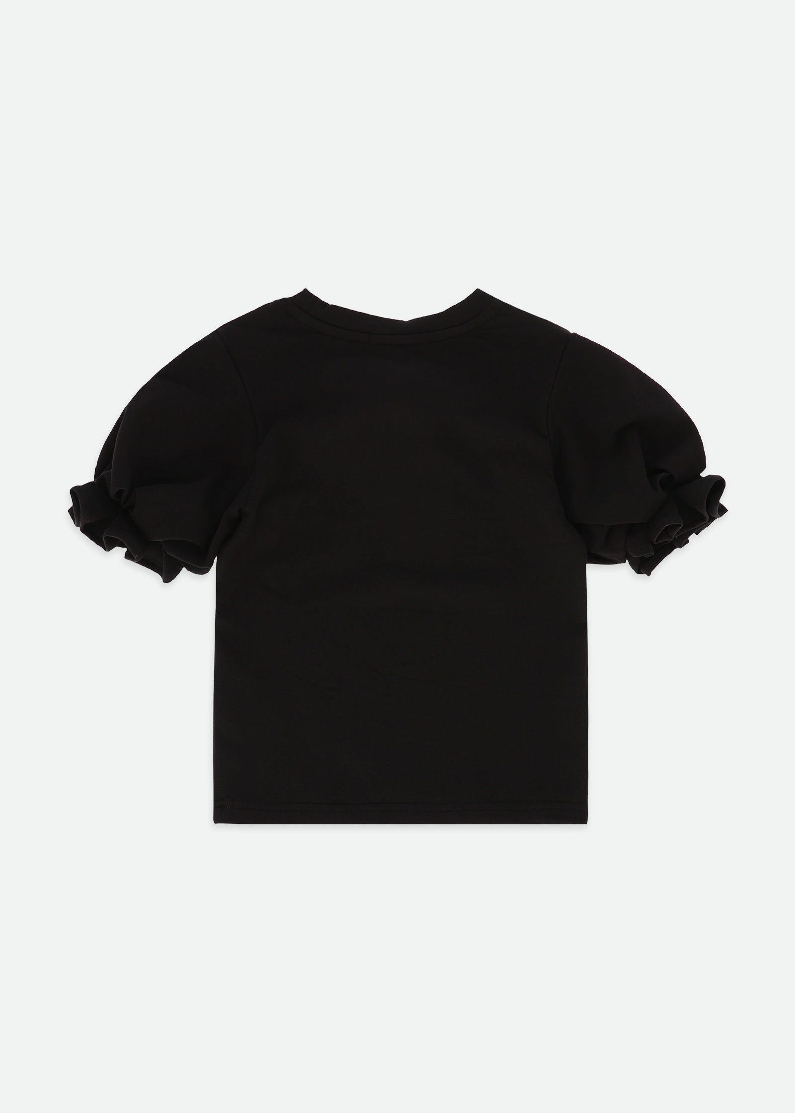 Aira Pleated Sleeve Top Black