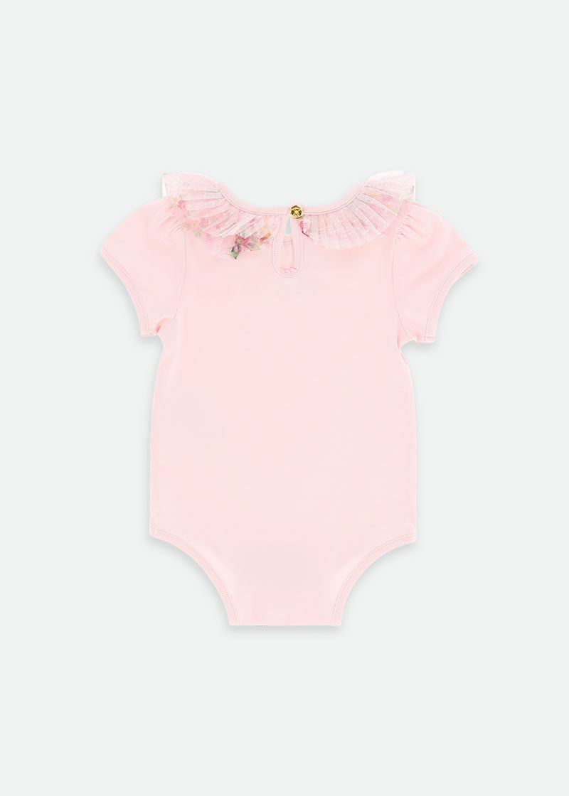 Alexis Floral Mix Babygrow Pale Pink