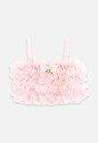 Aliki Tulle Ruffle Top Fairy Pink