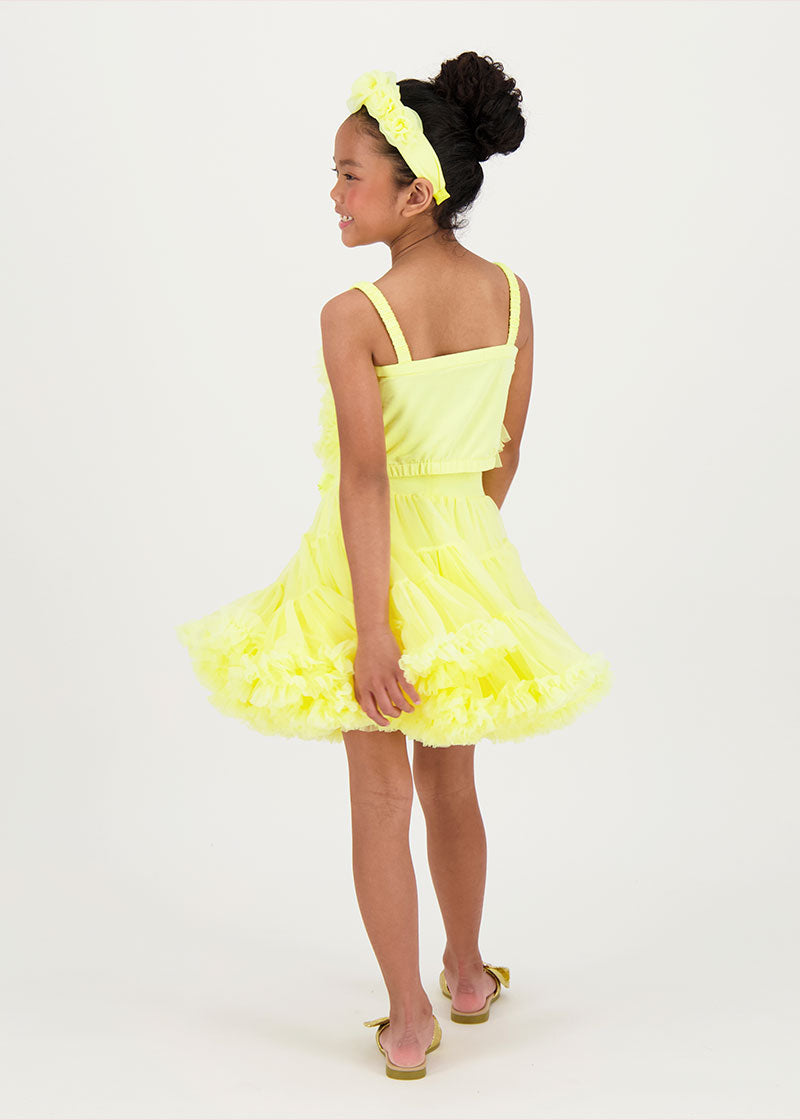 Aliki Tulle Ruffle Top Sherbert